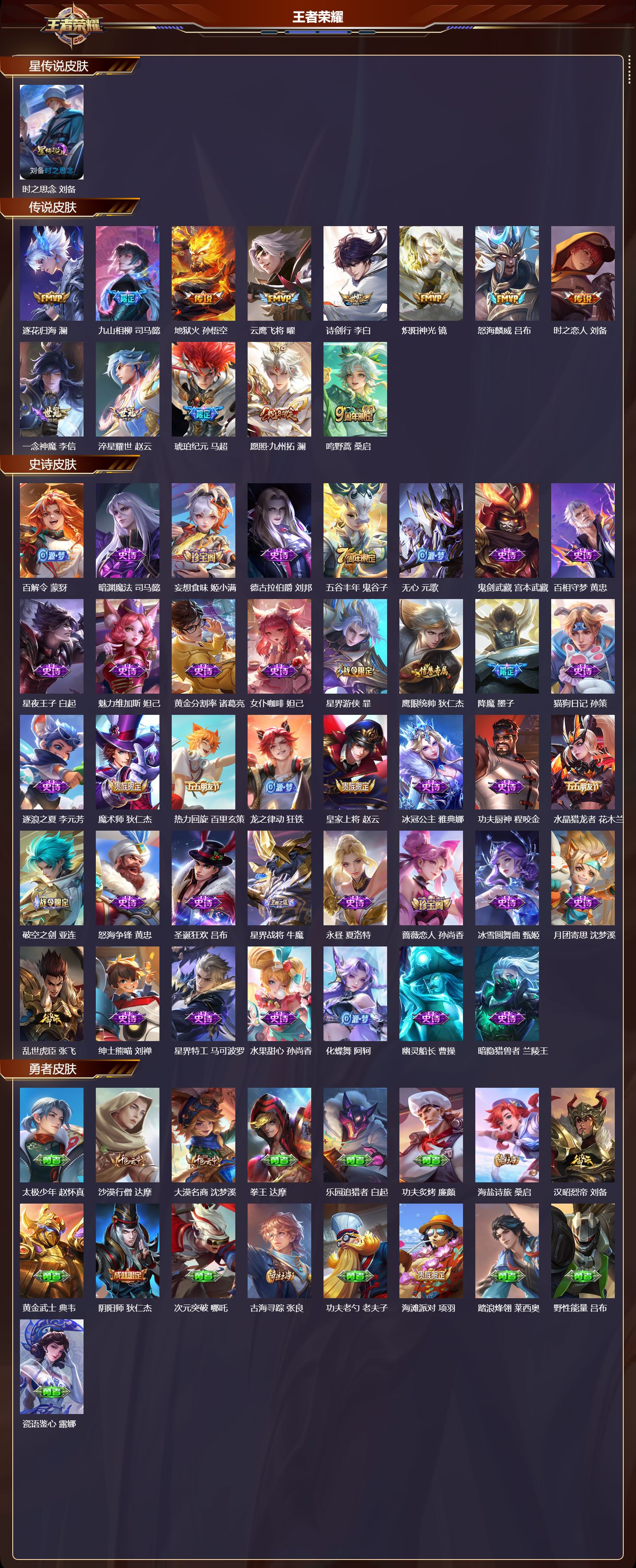 WZMK3362527王者荣耀账号详情图2 WZMK3362527王者荣耀账号详情图2