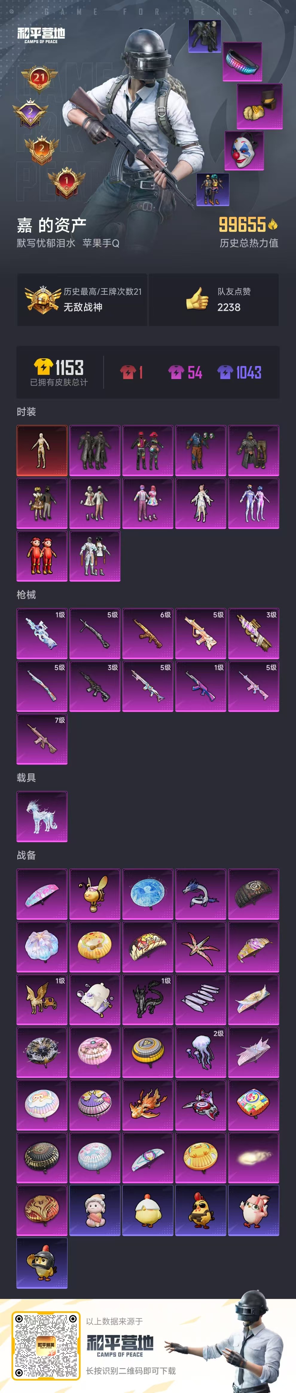 HPSJ3383823和平精英账号详情图3 HPSJ3383823和平精英账号详情图3