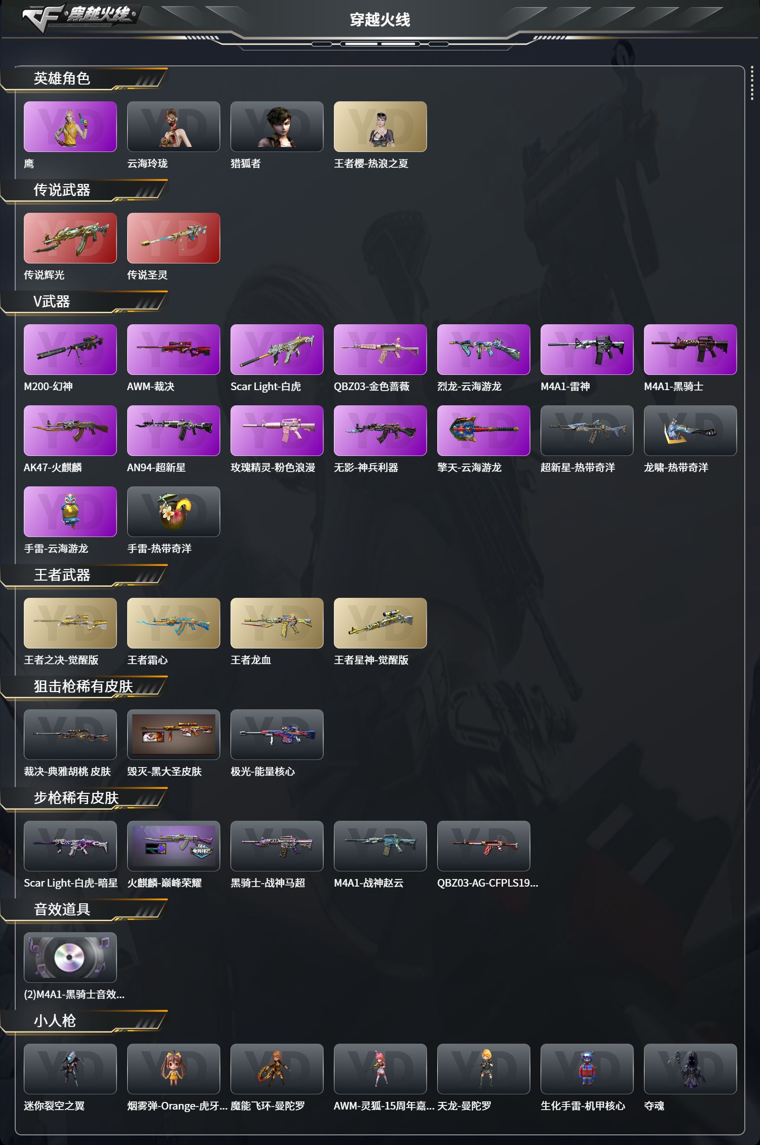 CFFFWY45170穿越火线账号详情图2