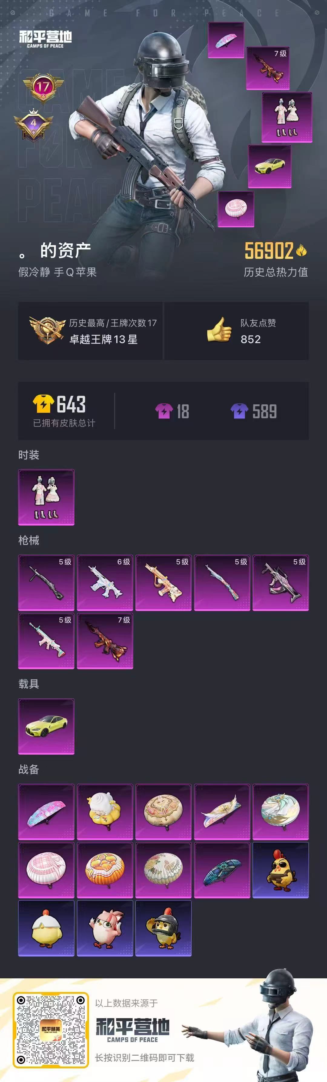 HPSJ3381244和平精英账号详情图3 HPSJ3381244和平精英账号详情图3