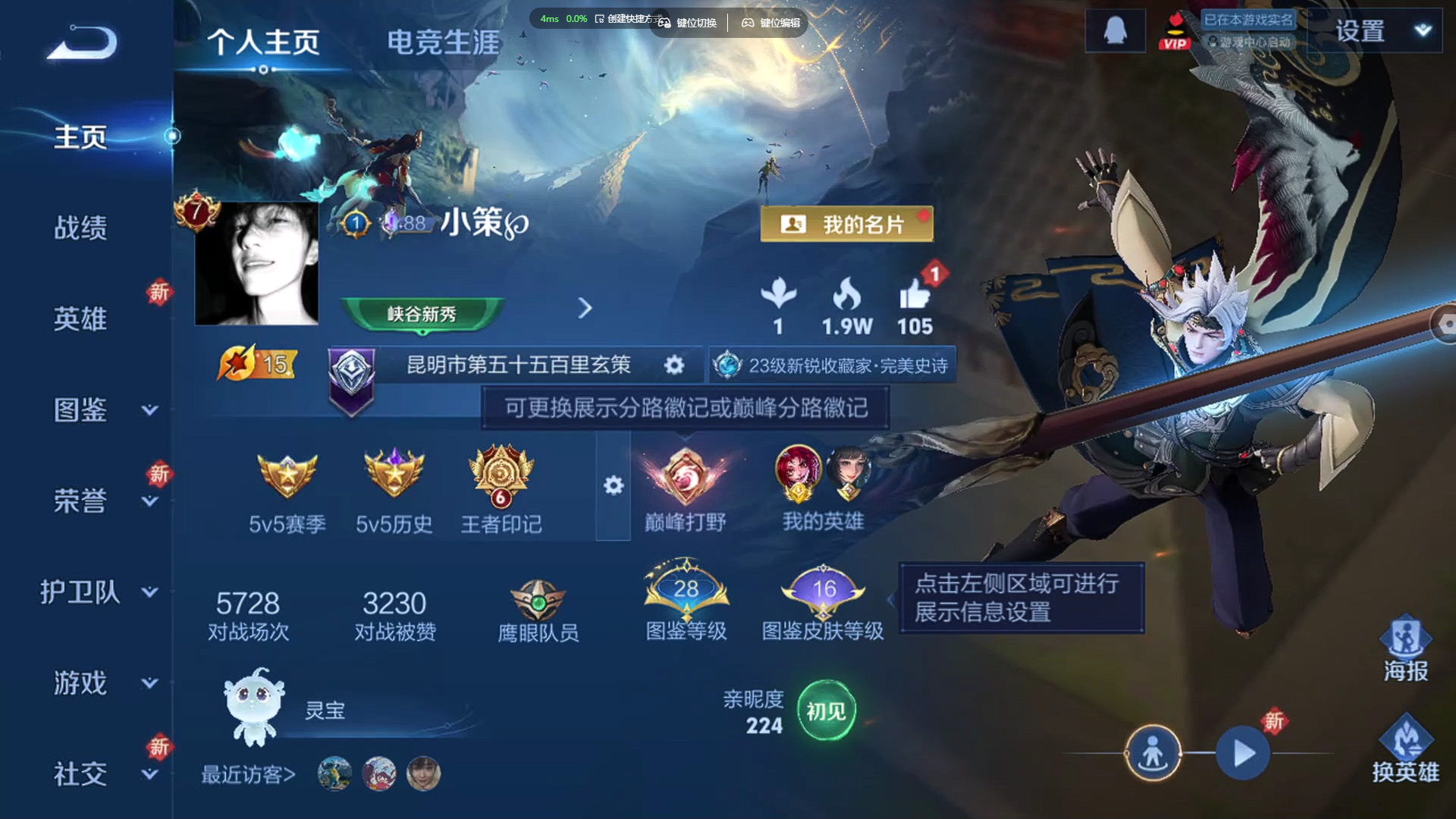 王者荣耀账号苹果QQ【金标玄策 神罪 白虎志 落雪白狼 夺宝255抽 都是历史标】苹果QQ/非凡王者/118皮肤/125