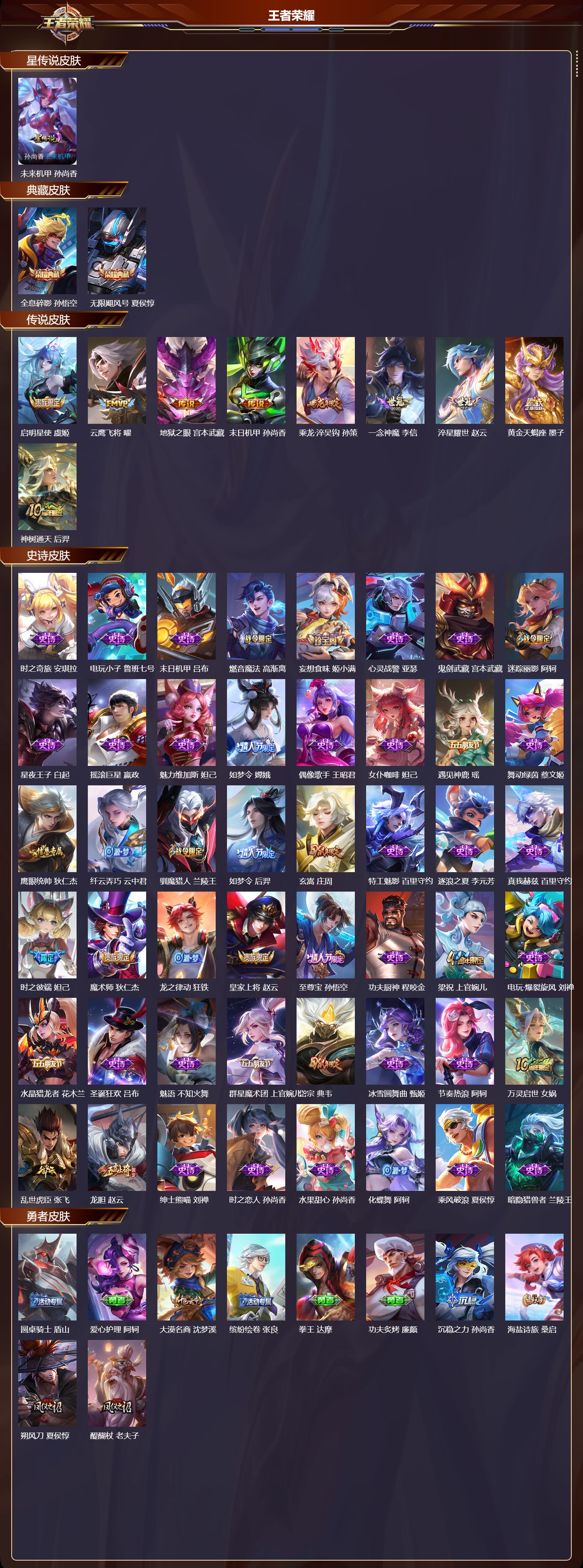 WZMK3365575王者荣耀账号详情图2 WZMK3365575王者荣耀账号详情图2