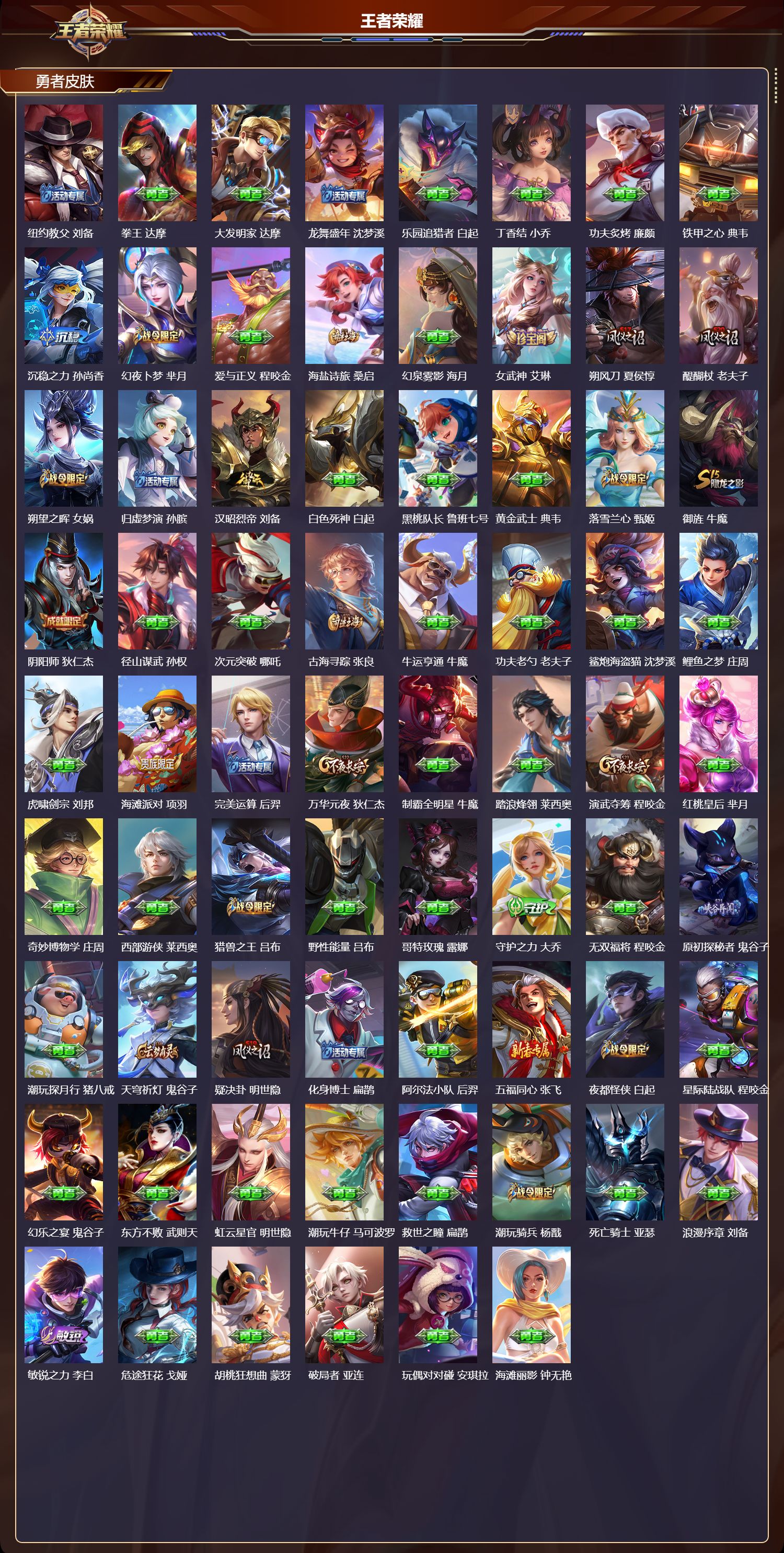 WZMK3365557王者荣耀账号详情图4