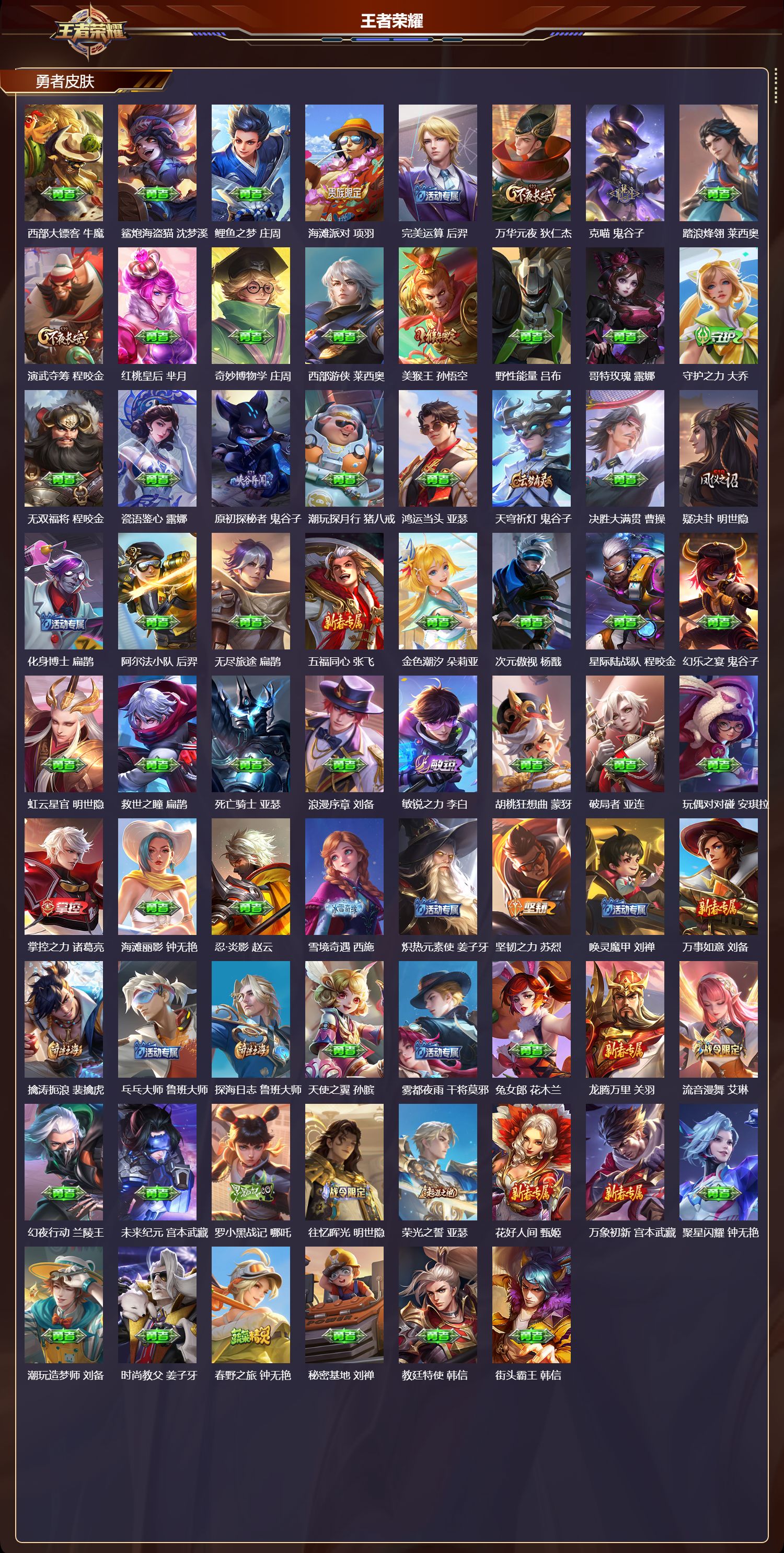 WZMK3365574王者荣耀账号详情图4