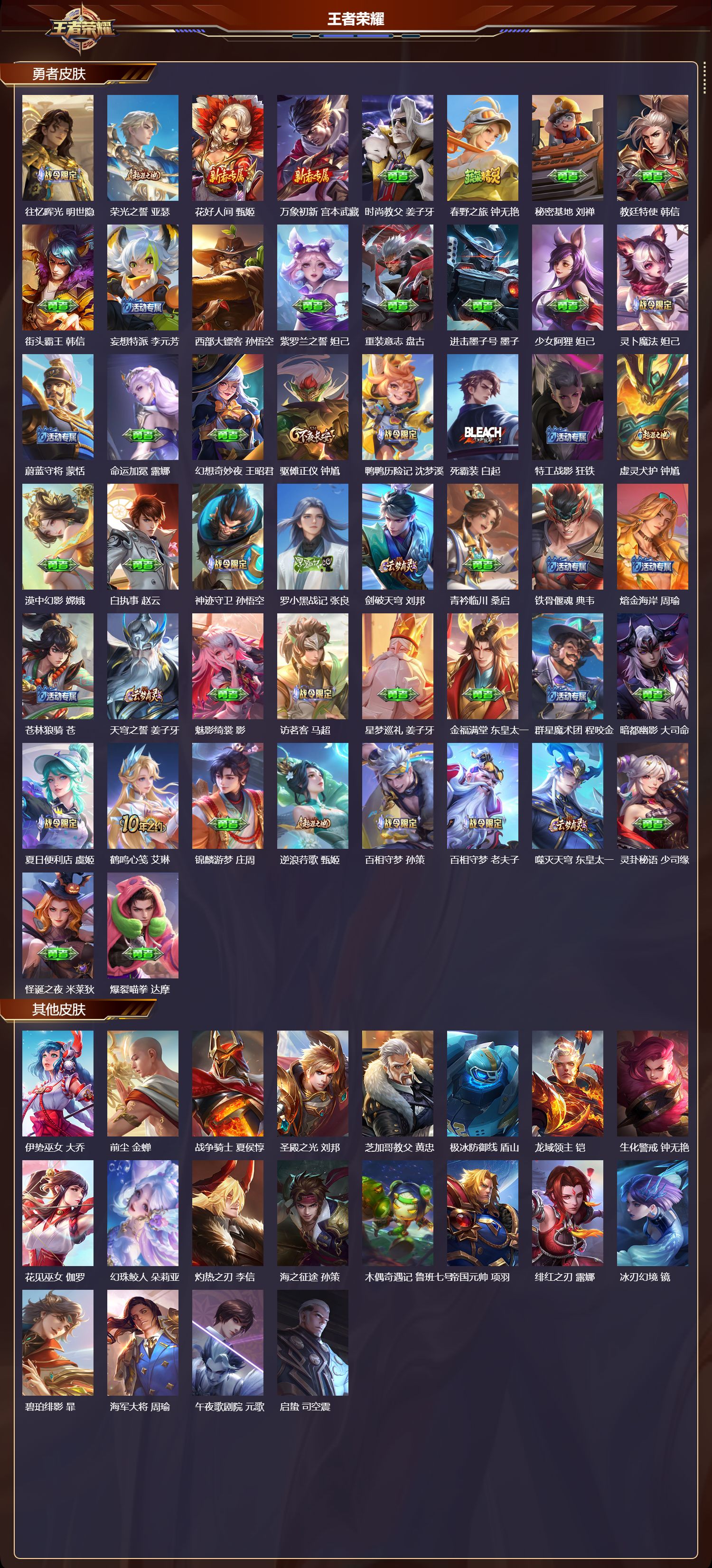 WZMK3366968王者荣耀账号详情图4 WZMK3366968王者荣耀账号详情图4