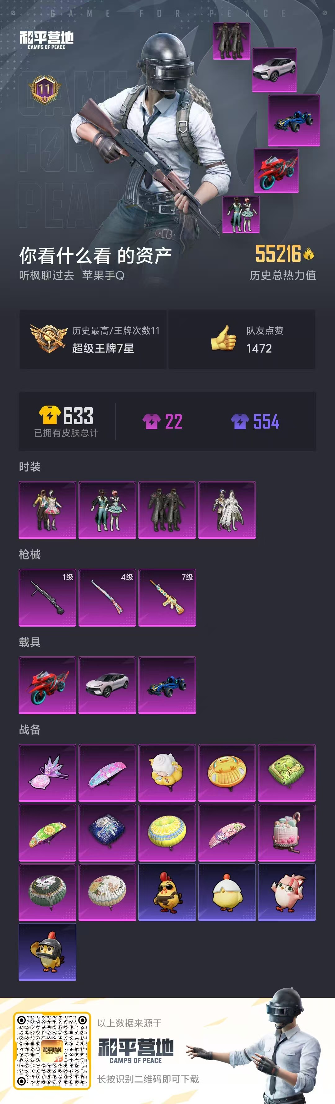 HPSJ3385458和平精英账号详情图2 HPSJ3385458和平精英账号详情图2