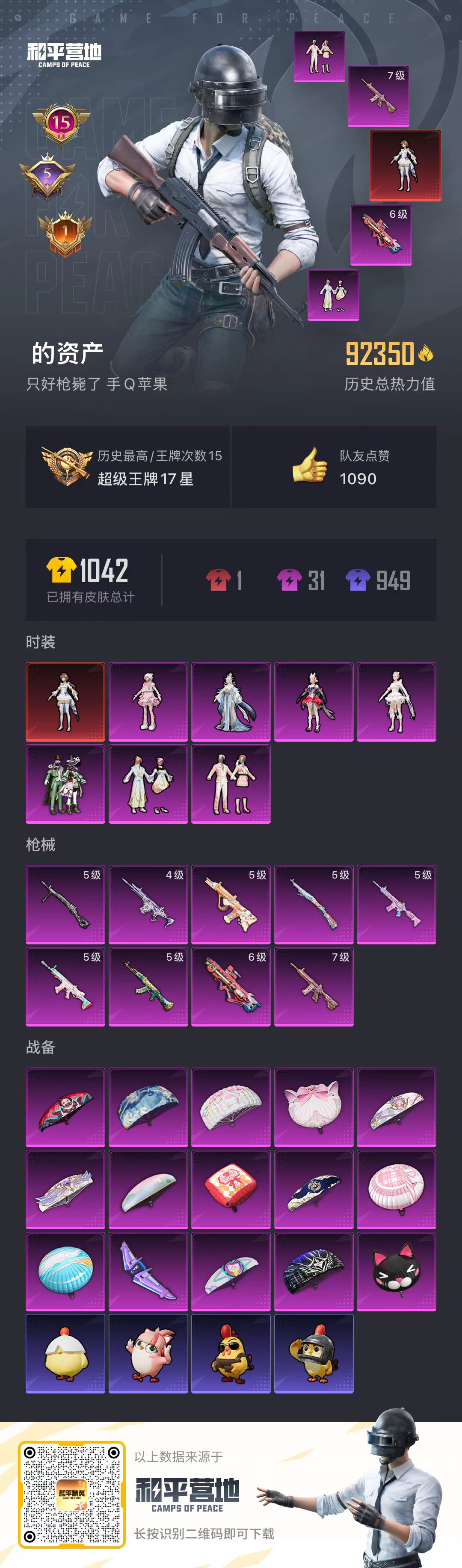 HPSJ3383073和平精英账号详情图2 HPSJ3383073和平精英账号详情图2