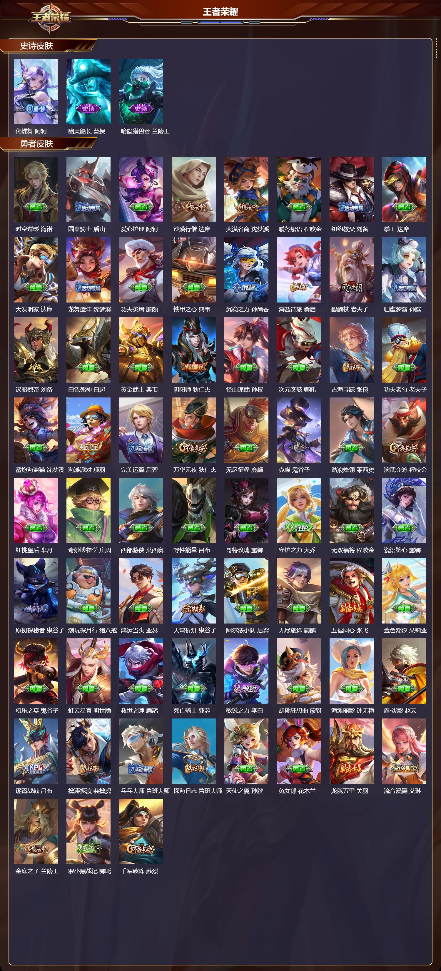 WZMK3366968王者荣耀账号详情图3 WZMK3366968王者荣耀账号详情图3