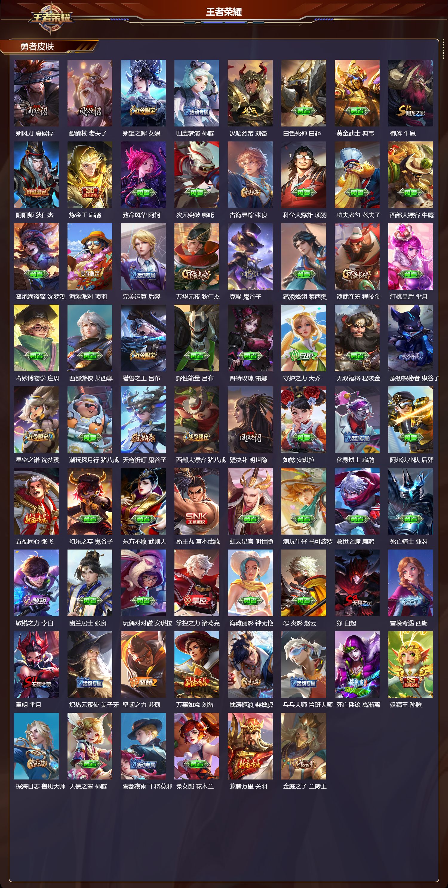 WZMK3366973王者荣耀账号详情图4 WZMK3366973王者荣耀账号详情图4