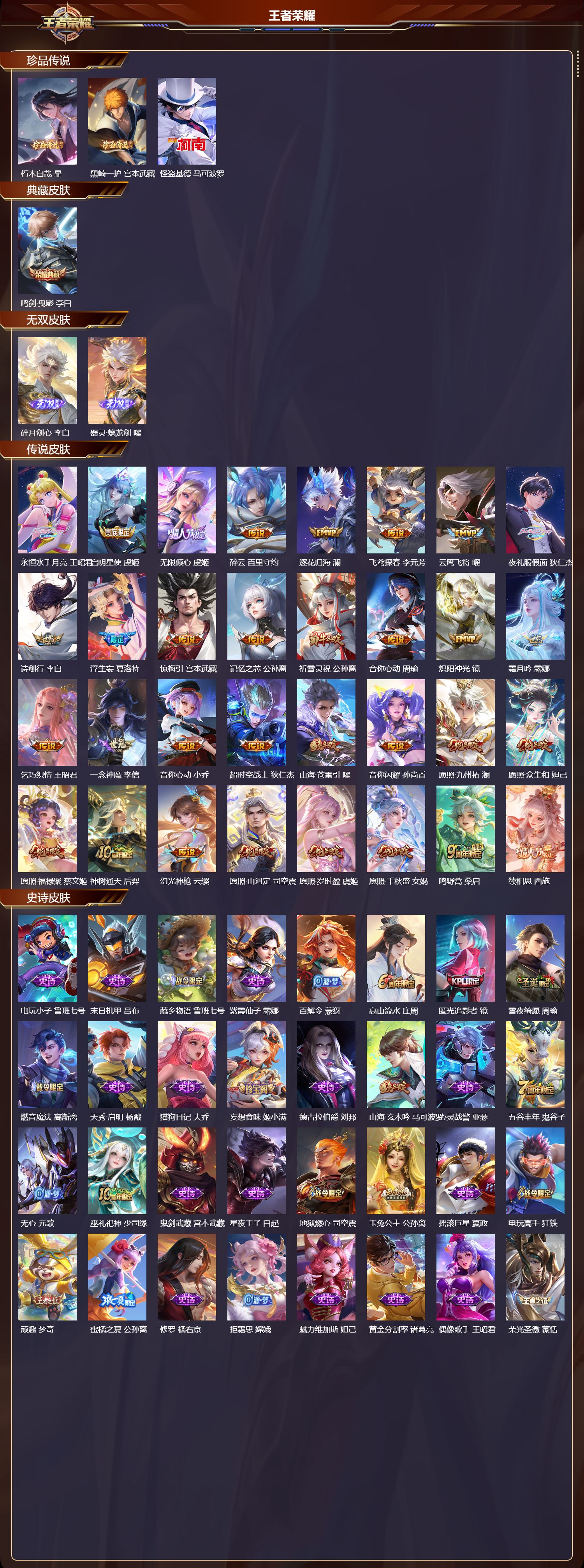 WZMK3366972王者荣耀账号详情图2