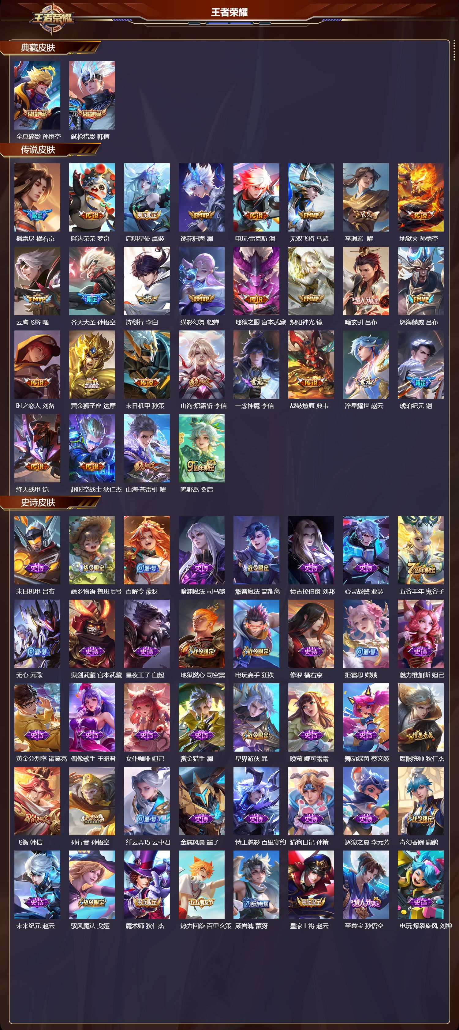 WZMK3366969王者荣耀账号详情图2