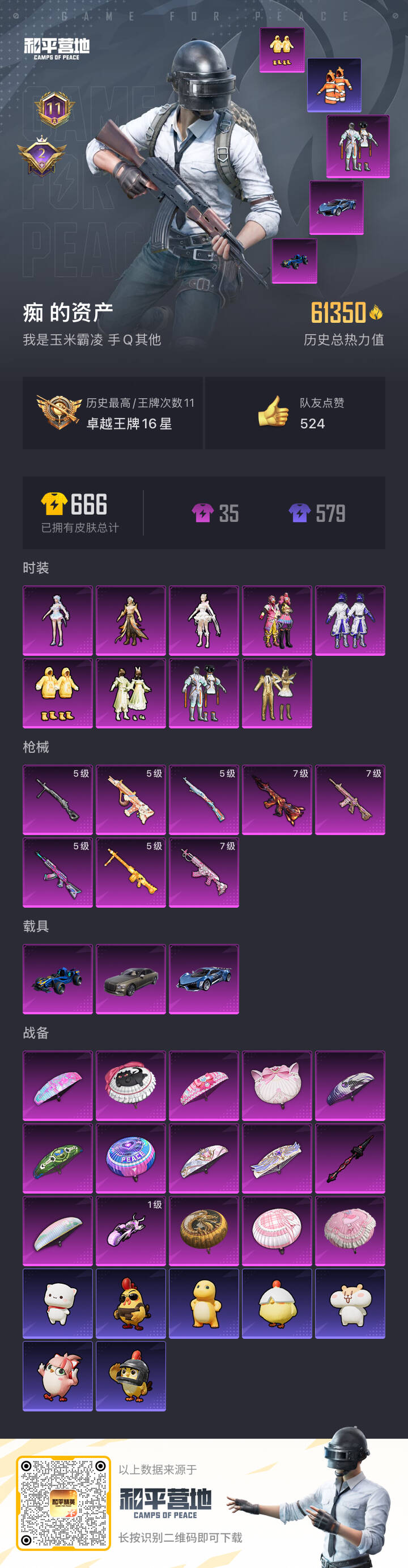 HPSJ3385419和平精英账号详情图3 HPSJ3385419和平精英账号详情图3