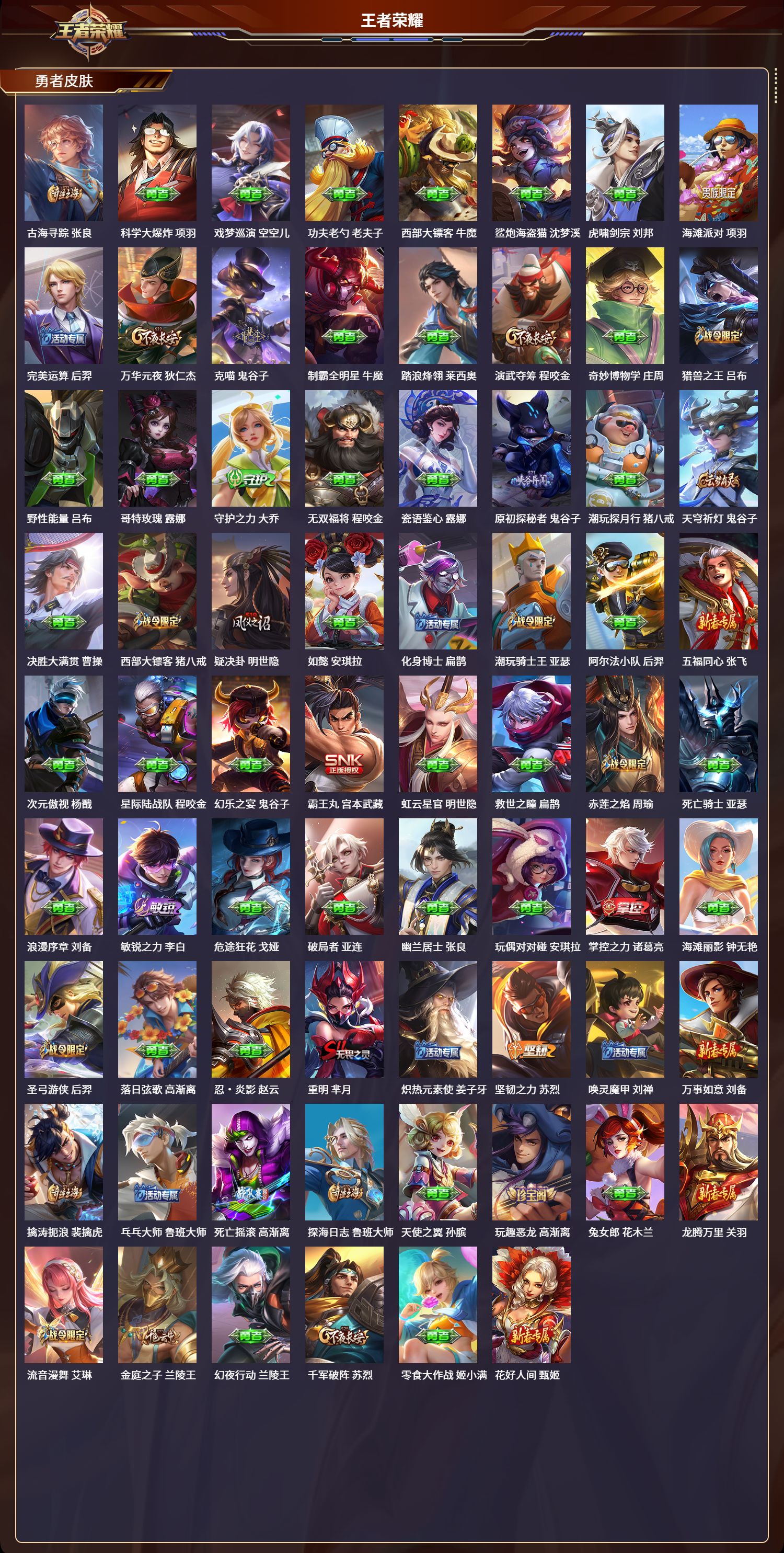 WZLX4220761王者荣耀账号详情图5