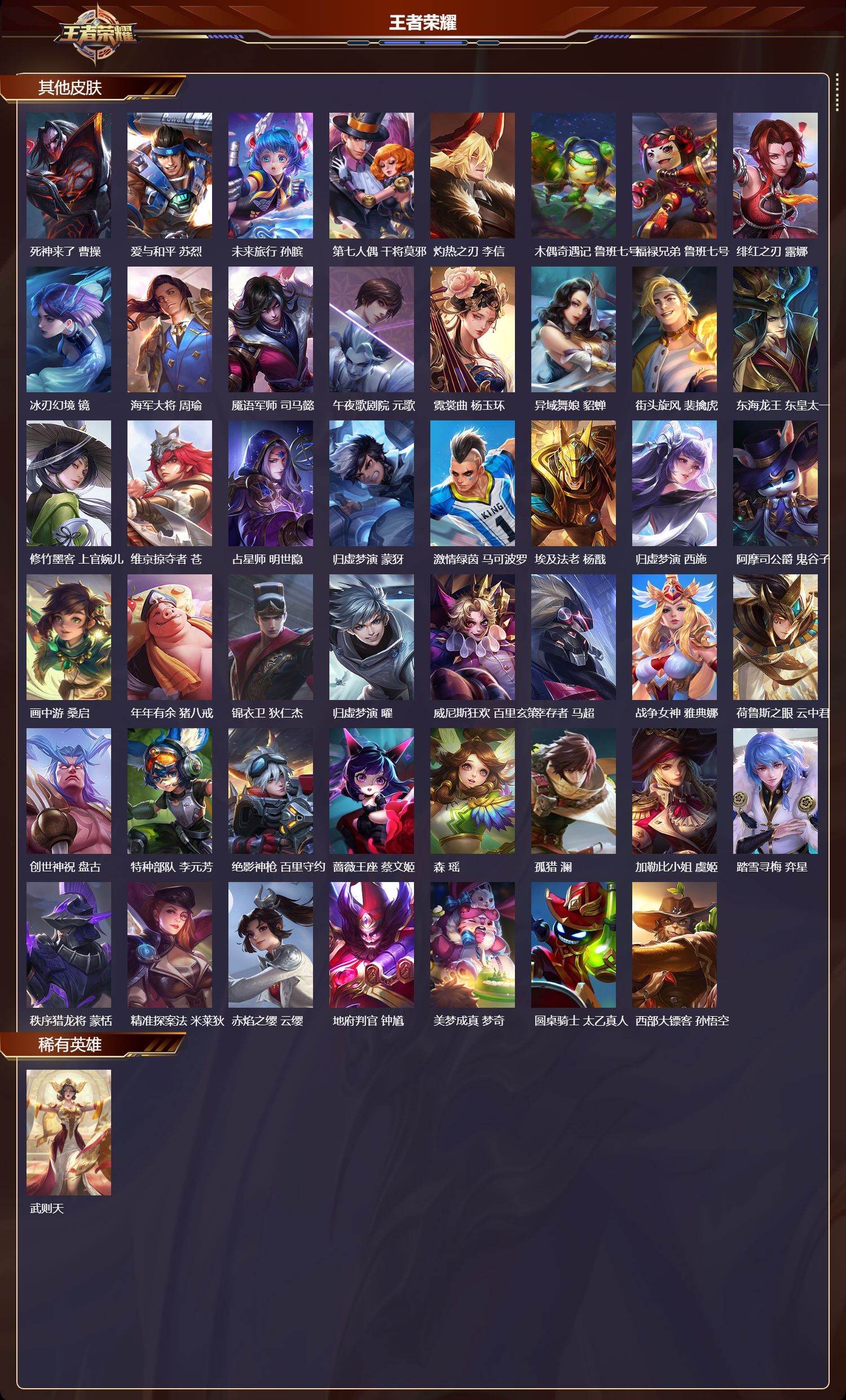 WZMK3366961王者荣耀账号详情图4