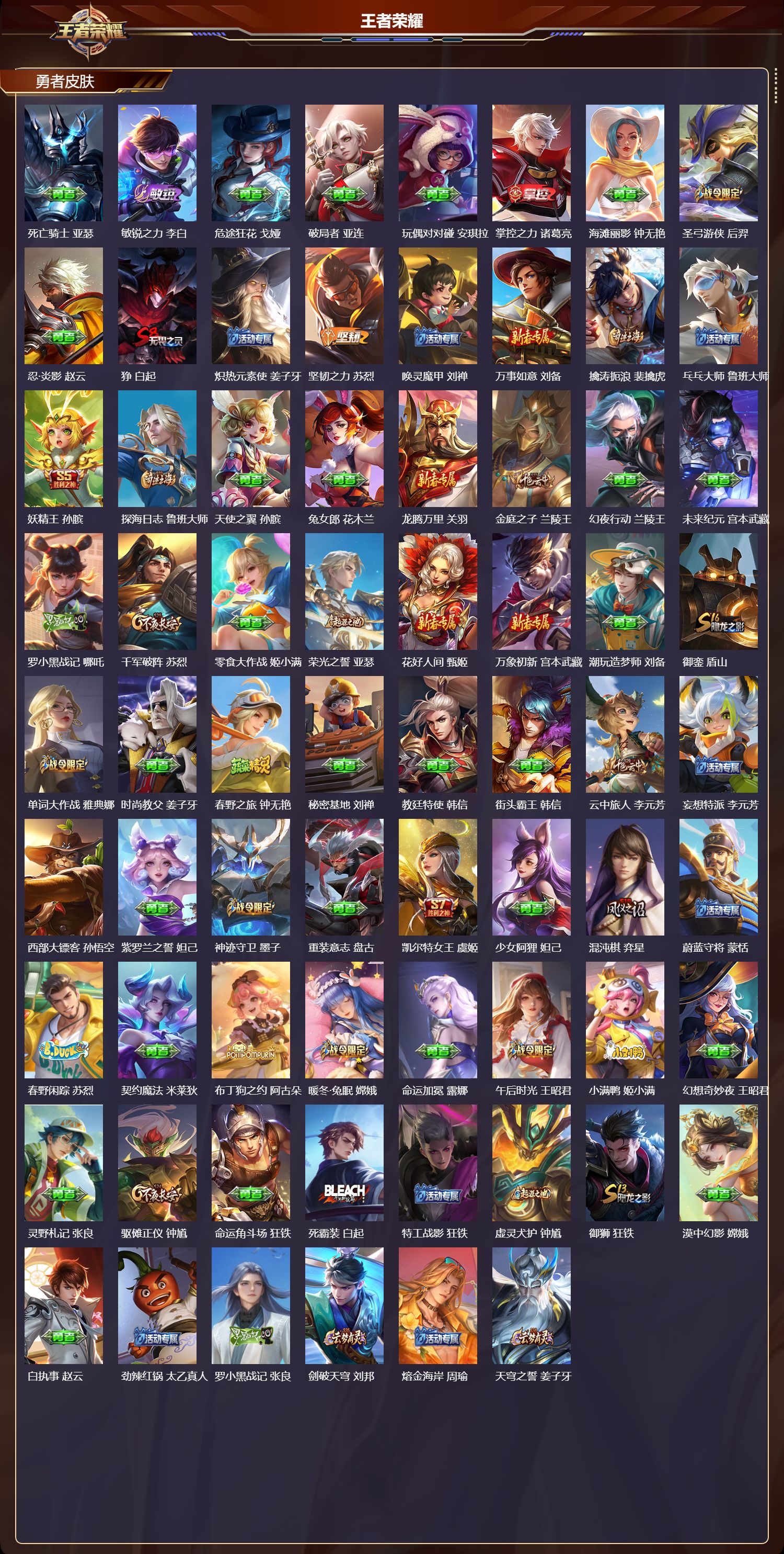 WZMK3366964王者荣耀账号详情图5