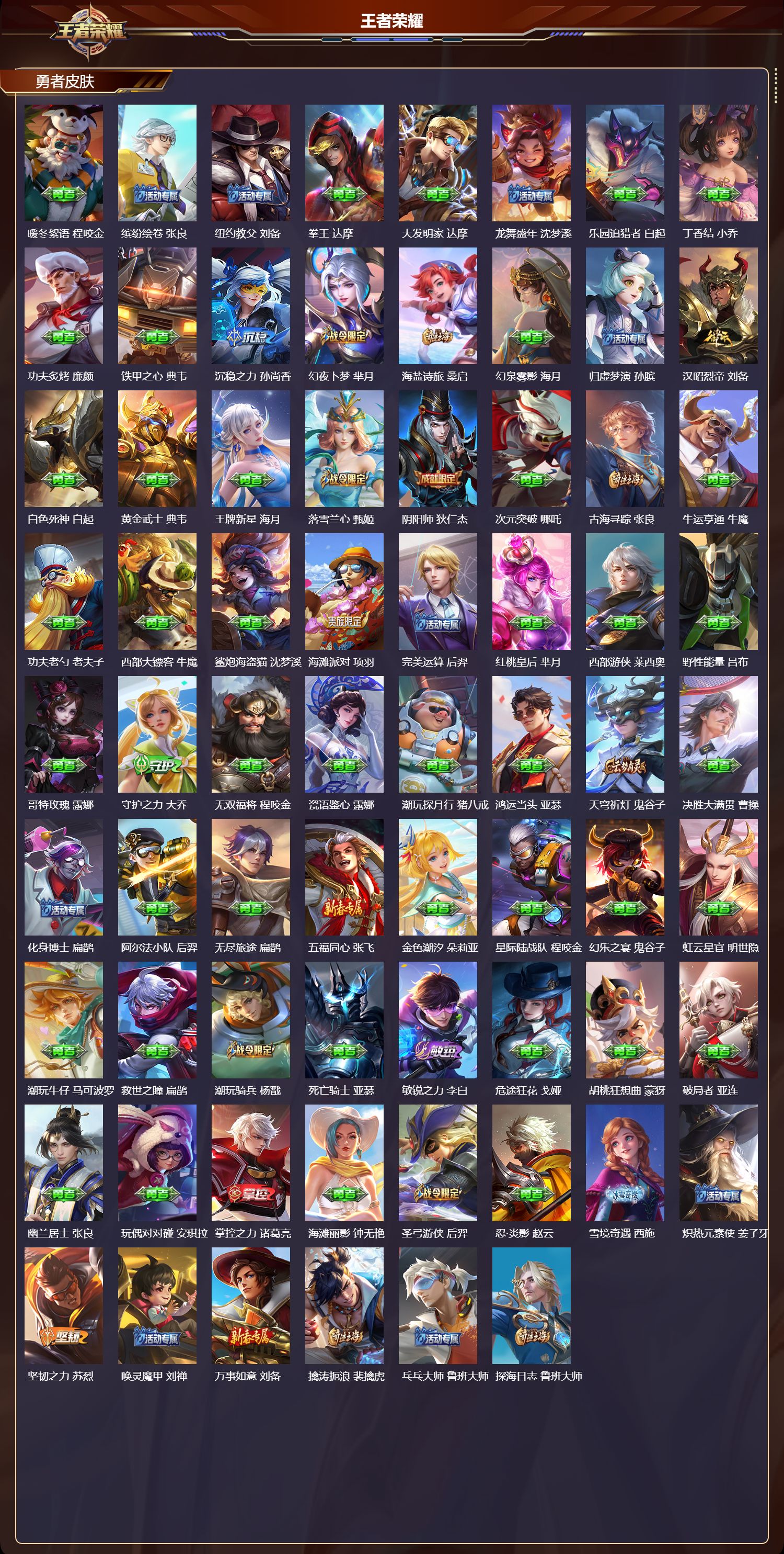 WZMK3366972王者荣耀账号详情图4