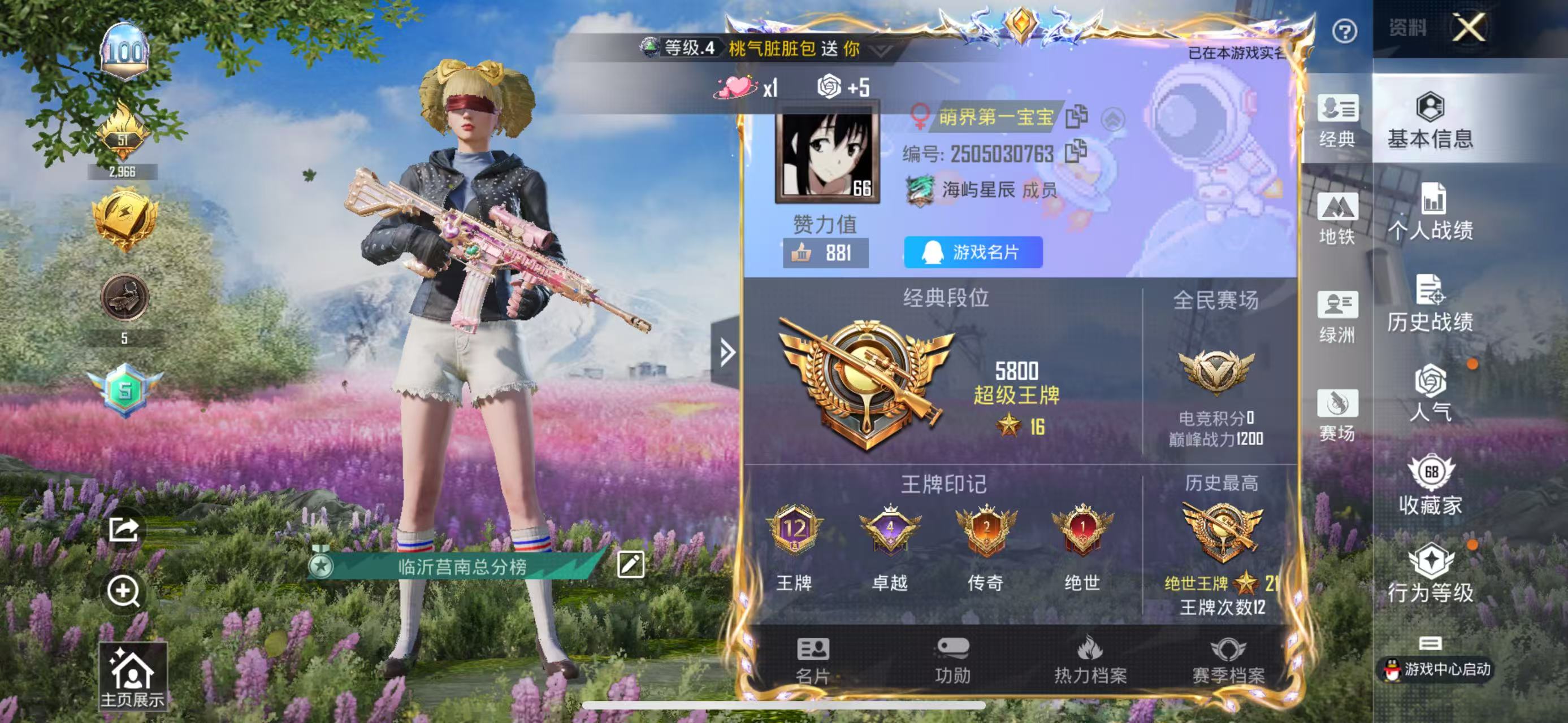 HPSJ3386566和平精英账号详情图2 HPSJ3386566和平精英账号详情图2