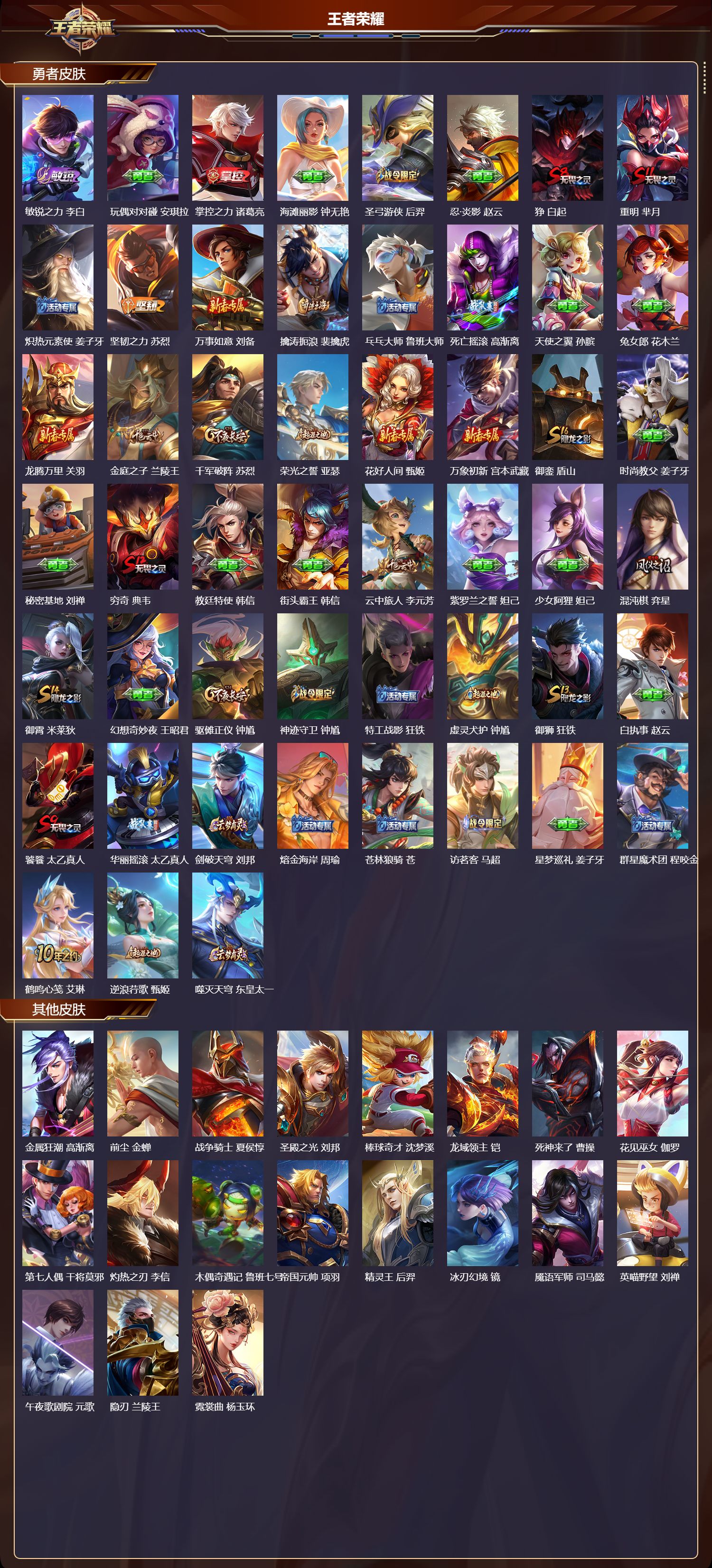 WZMK3367935王者荣耀账号详情图4