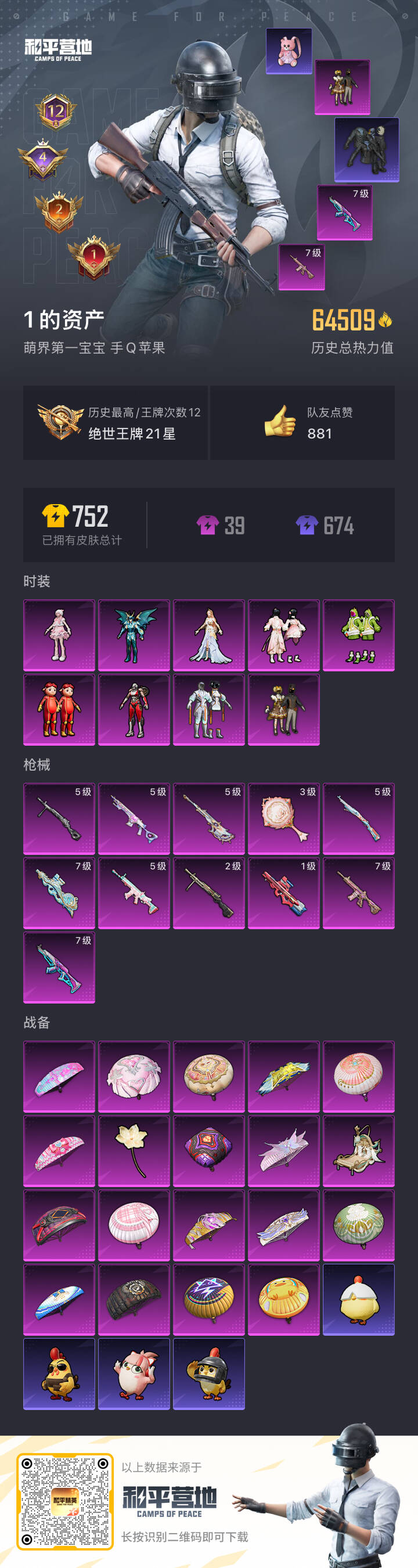 HPSJ3386566和平精英账号详情图4 HPSJ3386566和平精英账号详情图4