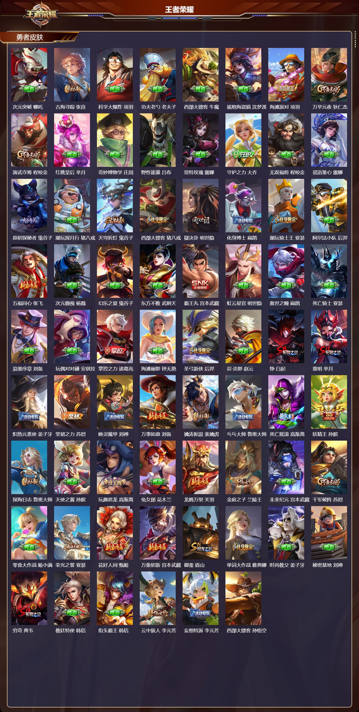 WZMK3367943王者荣耀账号详情图4