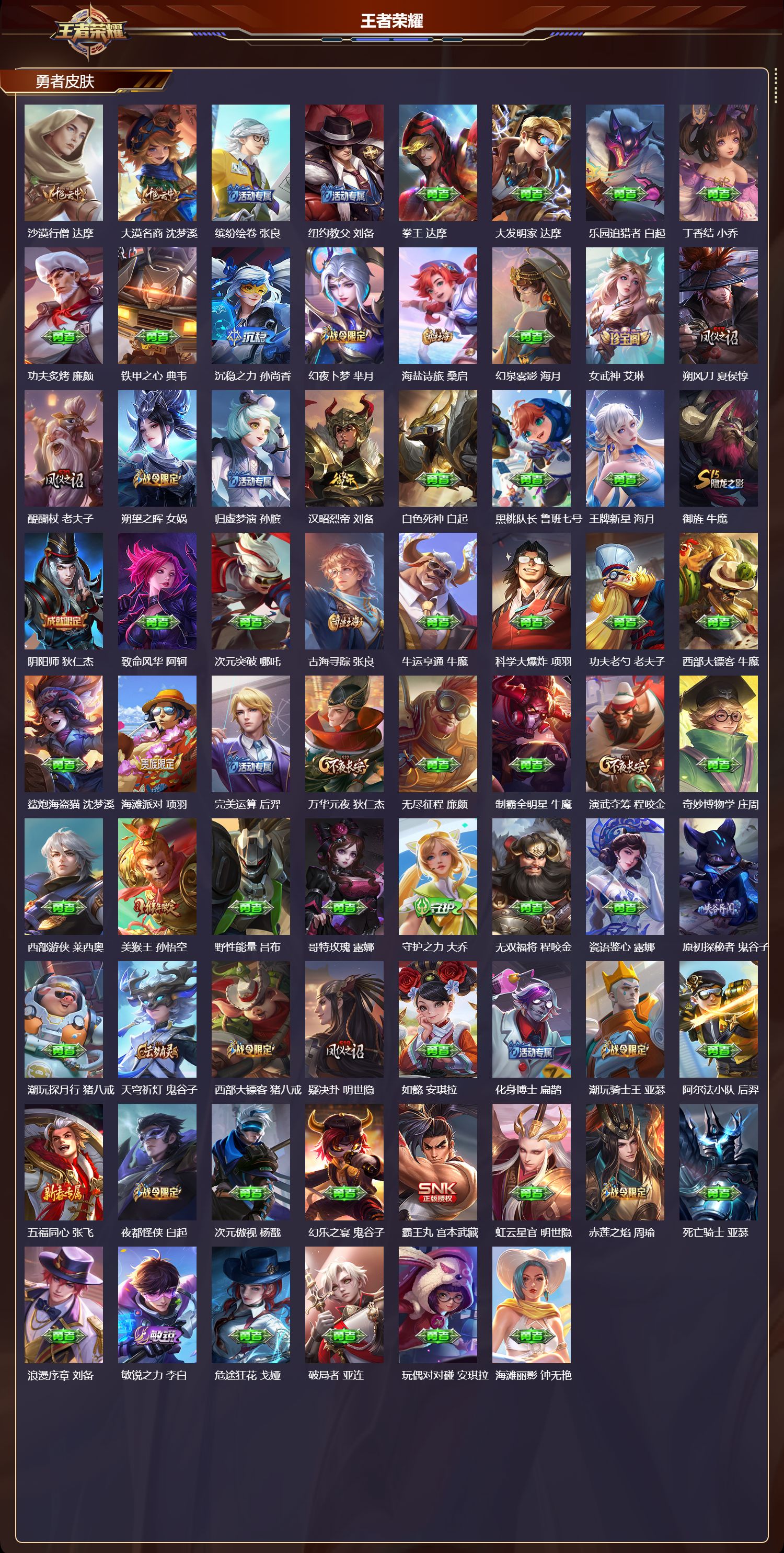 WZMK3367925王者荣耀账号详情图4