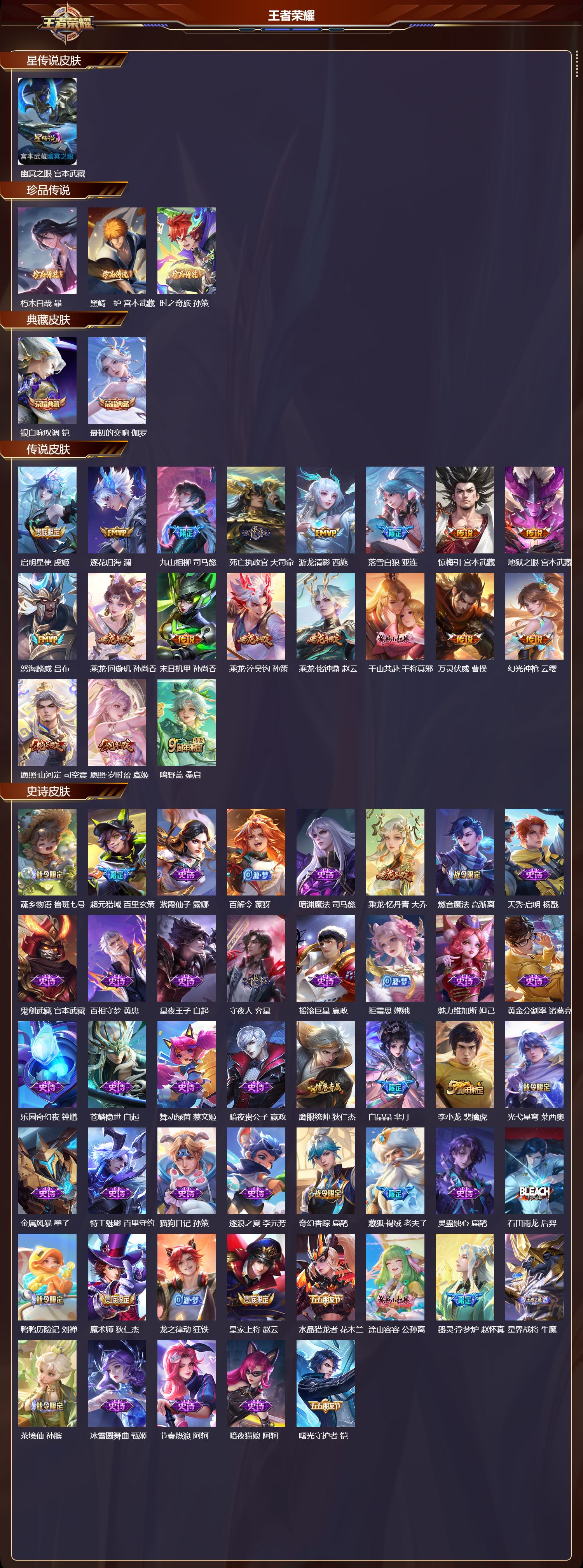 WZMK3367917王者荣耀账号详情图2