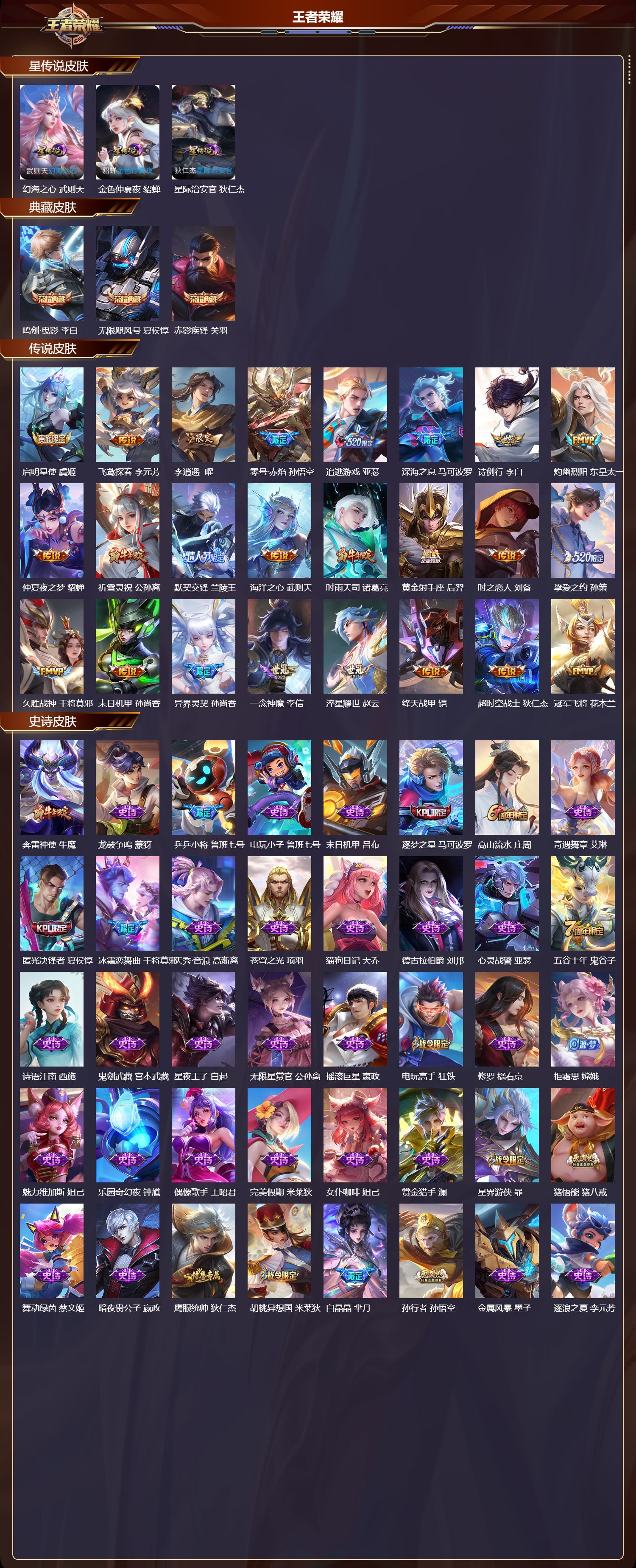 WZMK3367932王者荣耀账号详情图2