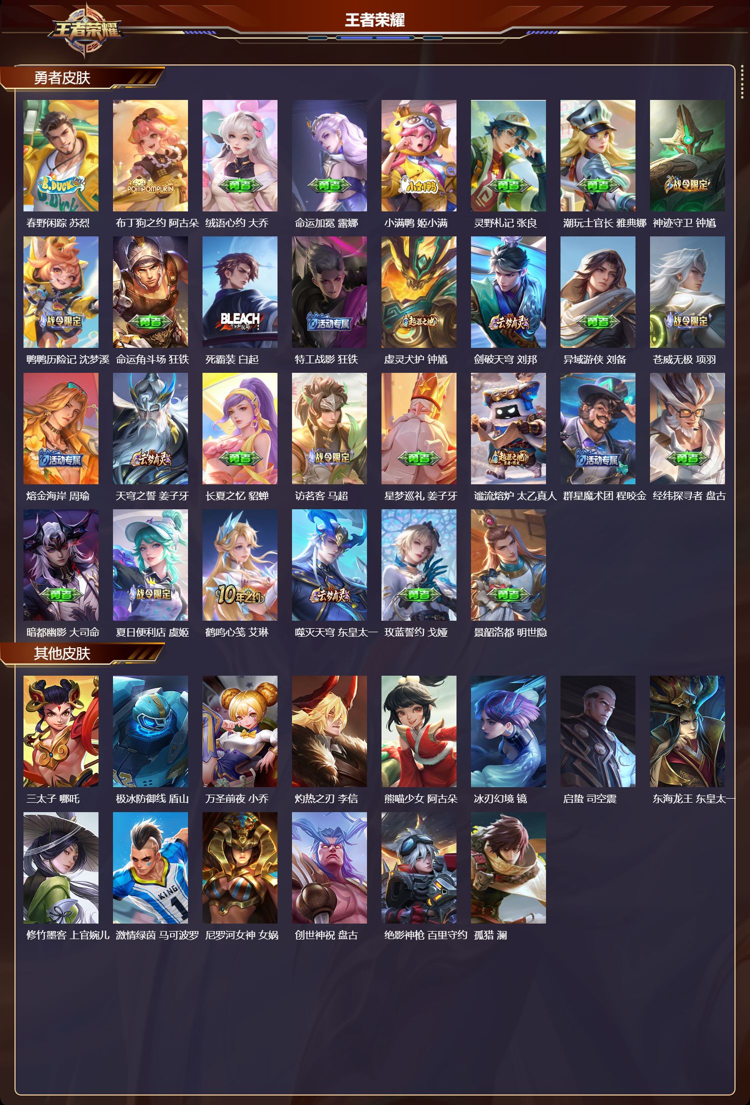 WZMK3367933王者荣耀账号详情图3