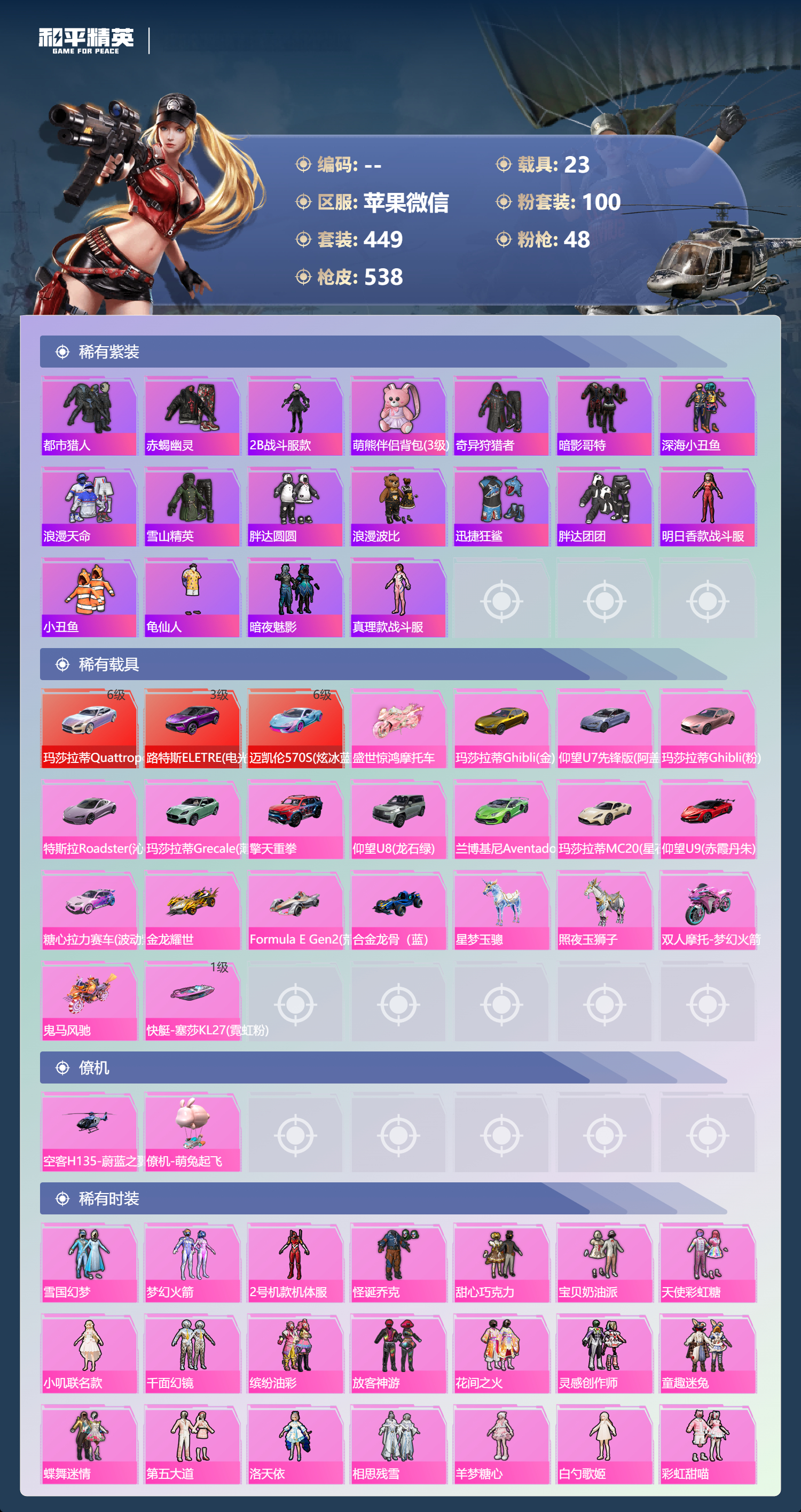 HPSJ3384146和平精英账号详情图6 HPSJ3384146和平精英账号详情图6