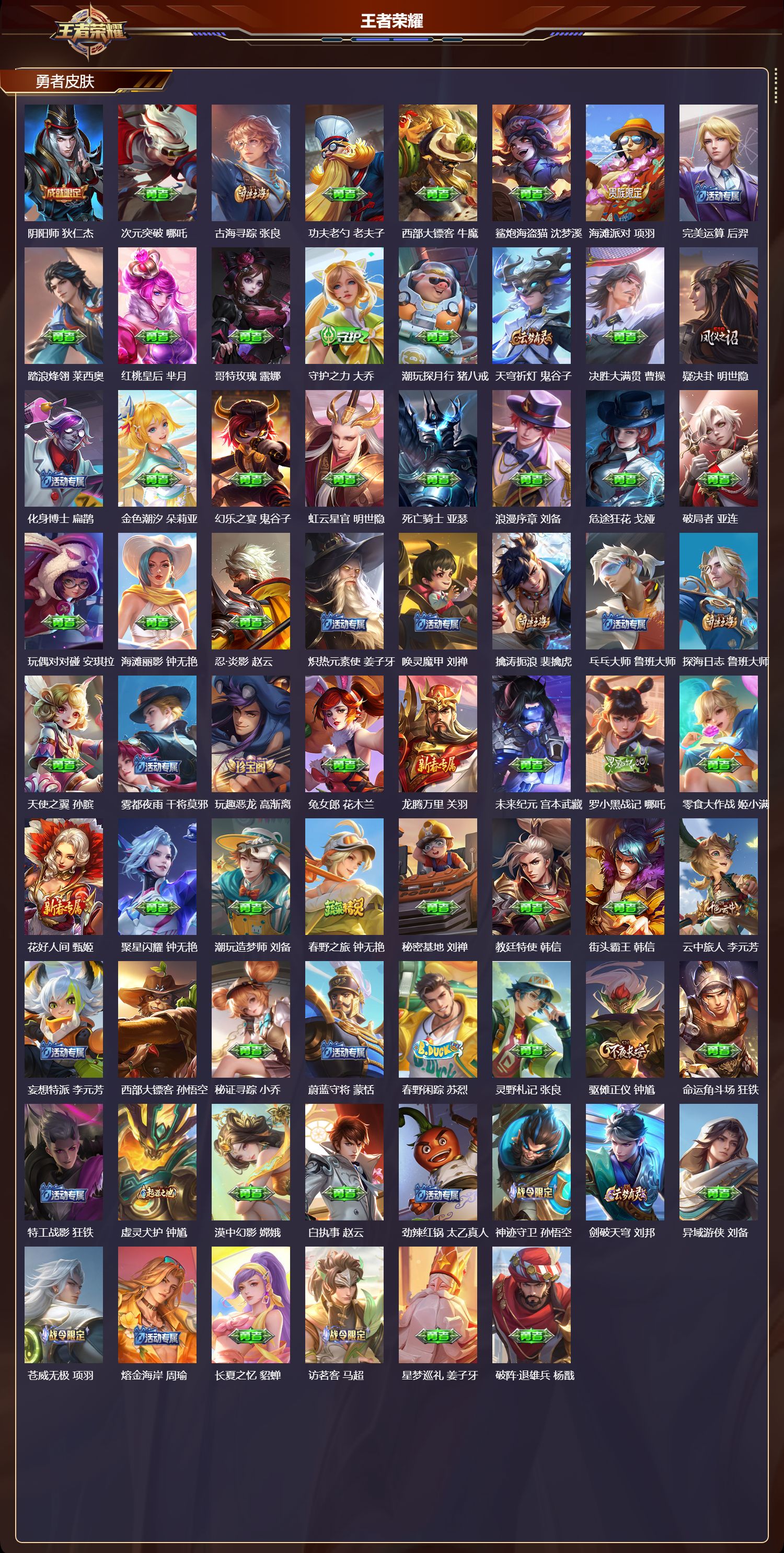 WZMK3369809王者荣耀账号详情图3