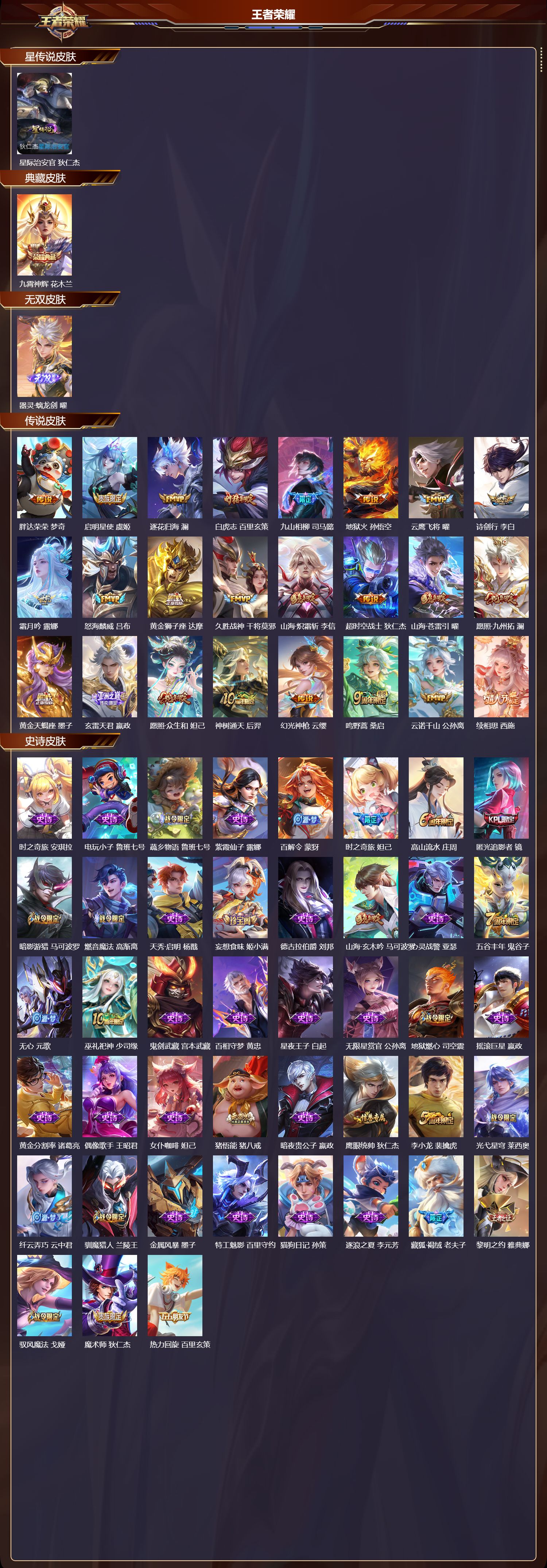 WZMK3369814王者荣耀账号详情图2