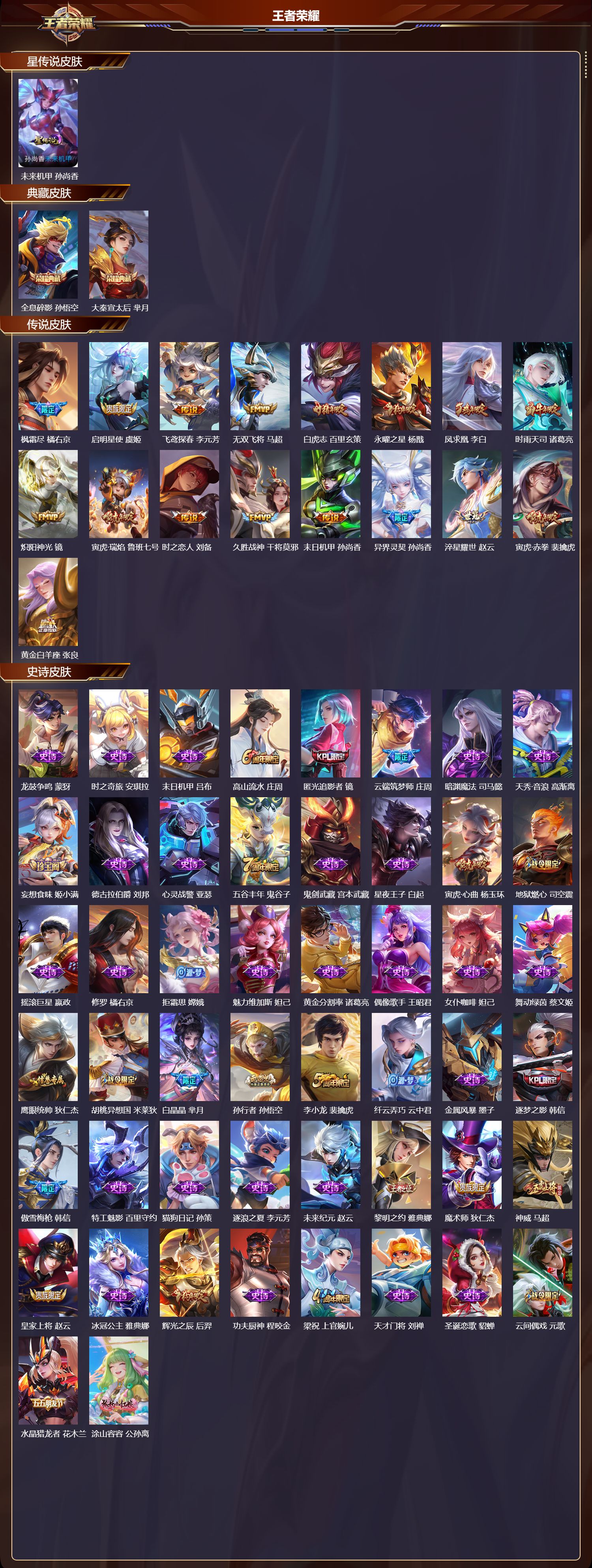 WZMK3369801王者荣耀账号详情图2 WZMK3369801王者荣耀账号详情图2