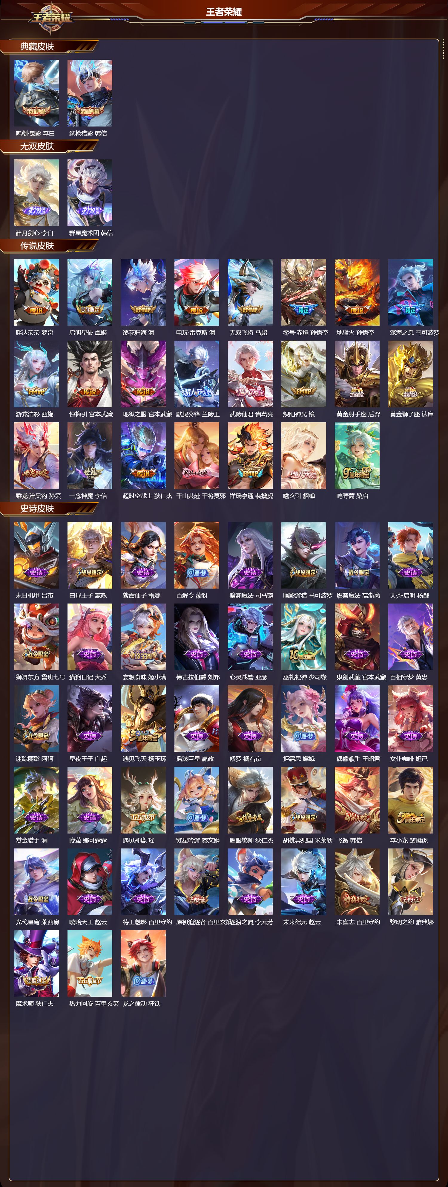 WZMK3369802王者荣耀账号详情图2