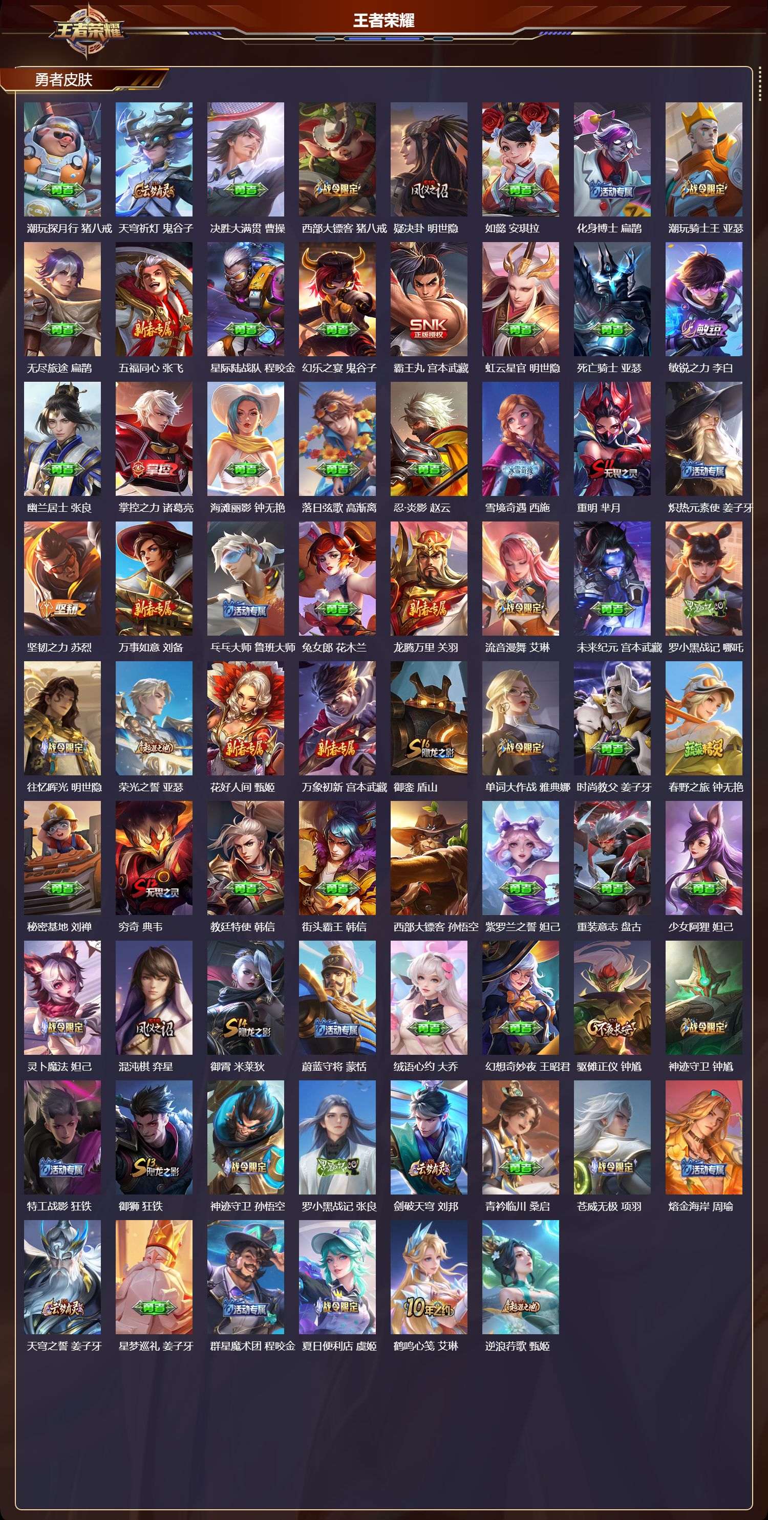 WZMK3369802王者荣耀账号详情图4