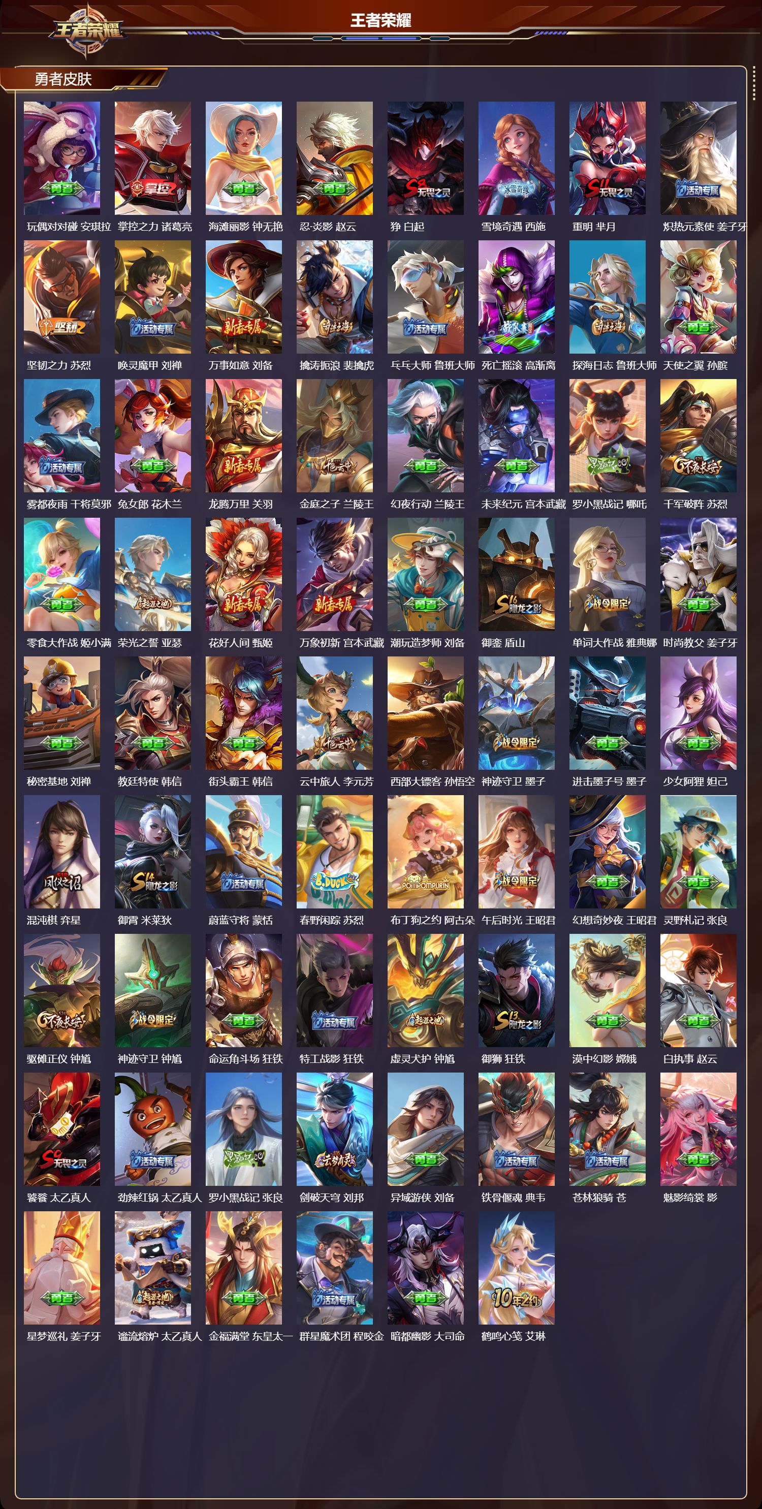 WZMK3369815王者荣耀账号详情图5