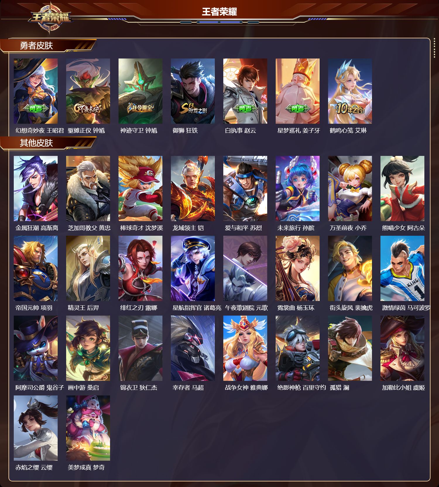 WZMK3371043王者荣耀账号详情图4