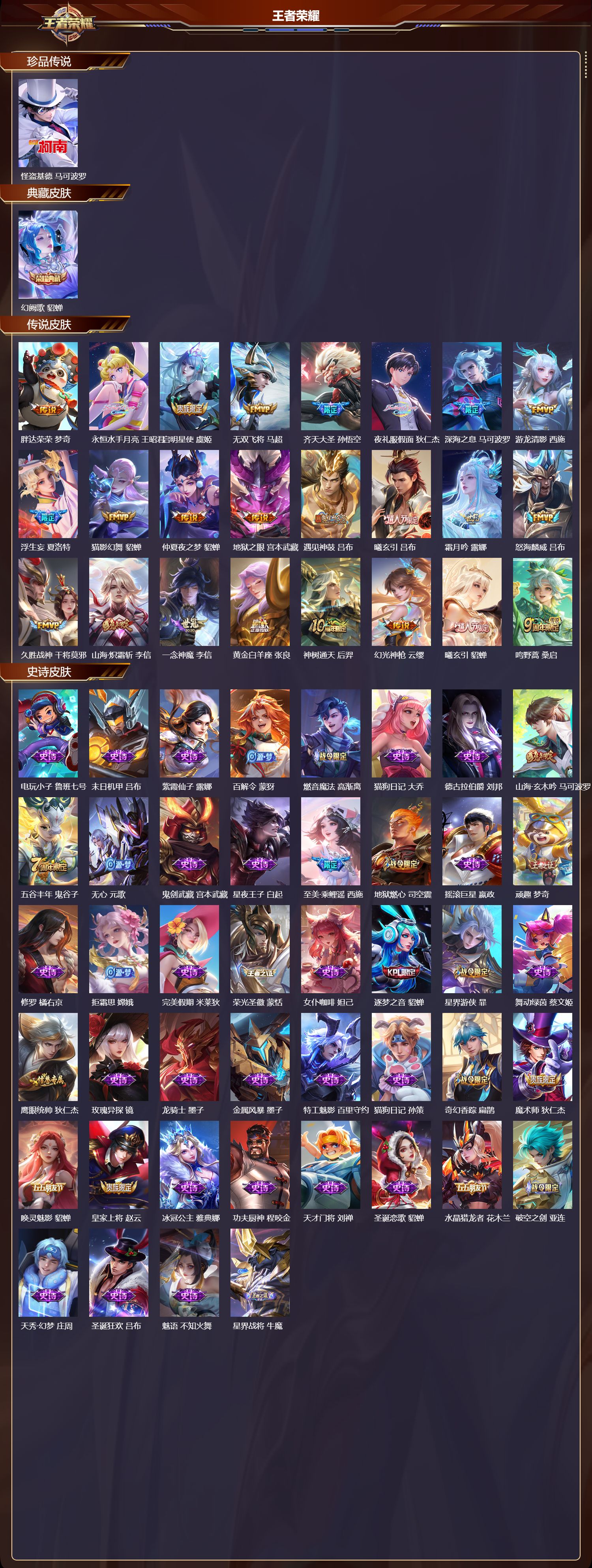 WZMK3371065王者荣耀账号详情图2