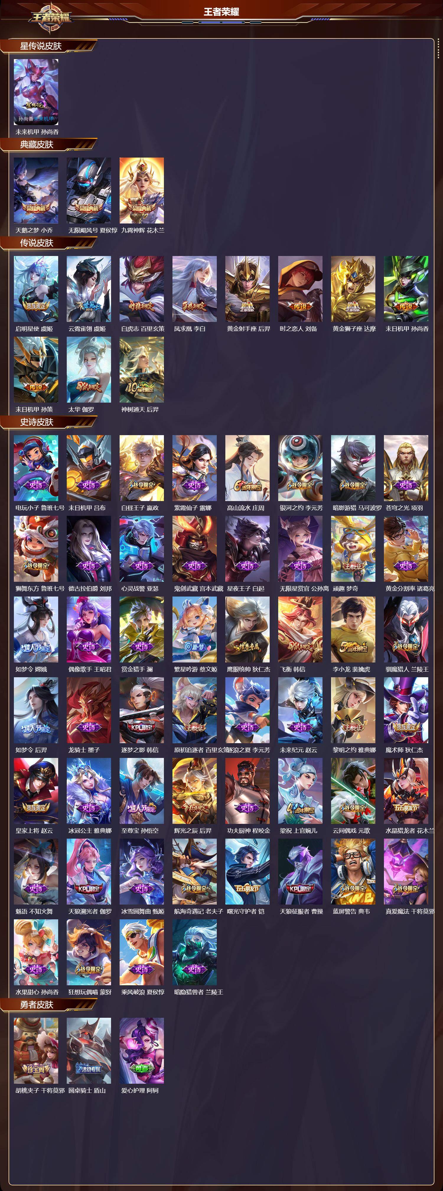 WZMK3371043王者荣耀账号详情图2