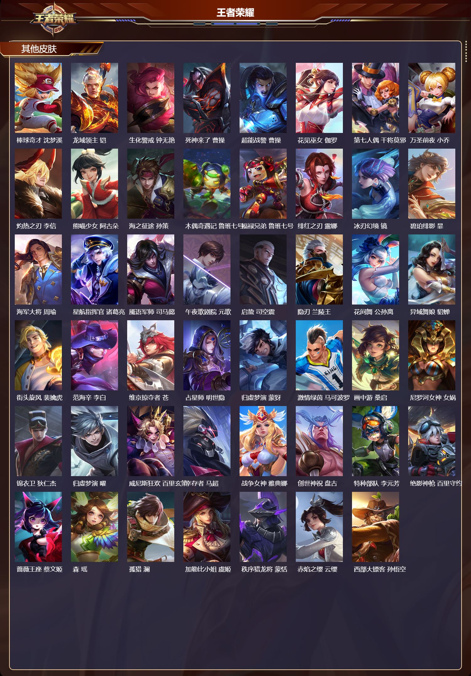 WZMK3371047王者荣耀账号详情图5