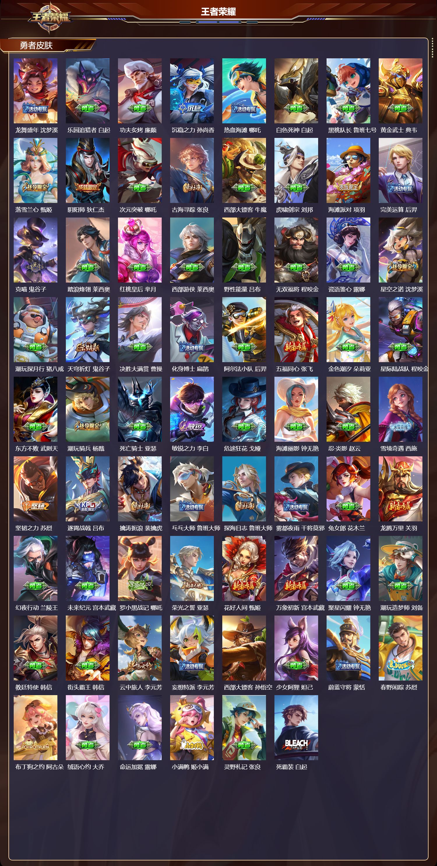 WZMK3371052王者荣耀账号详情图3