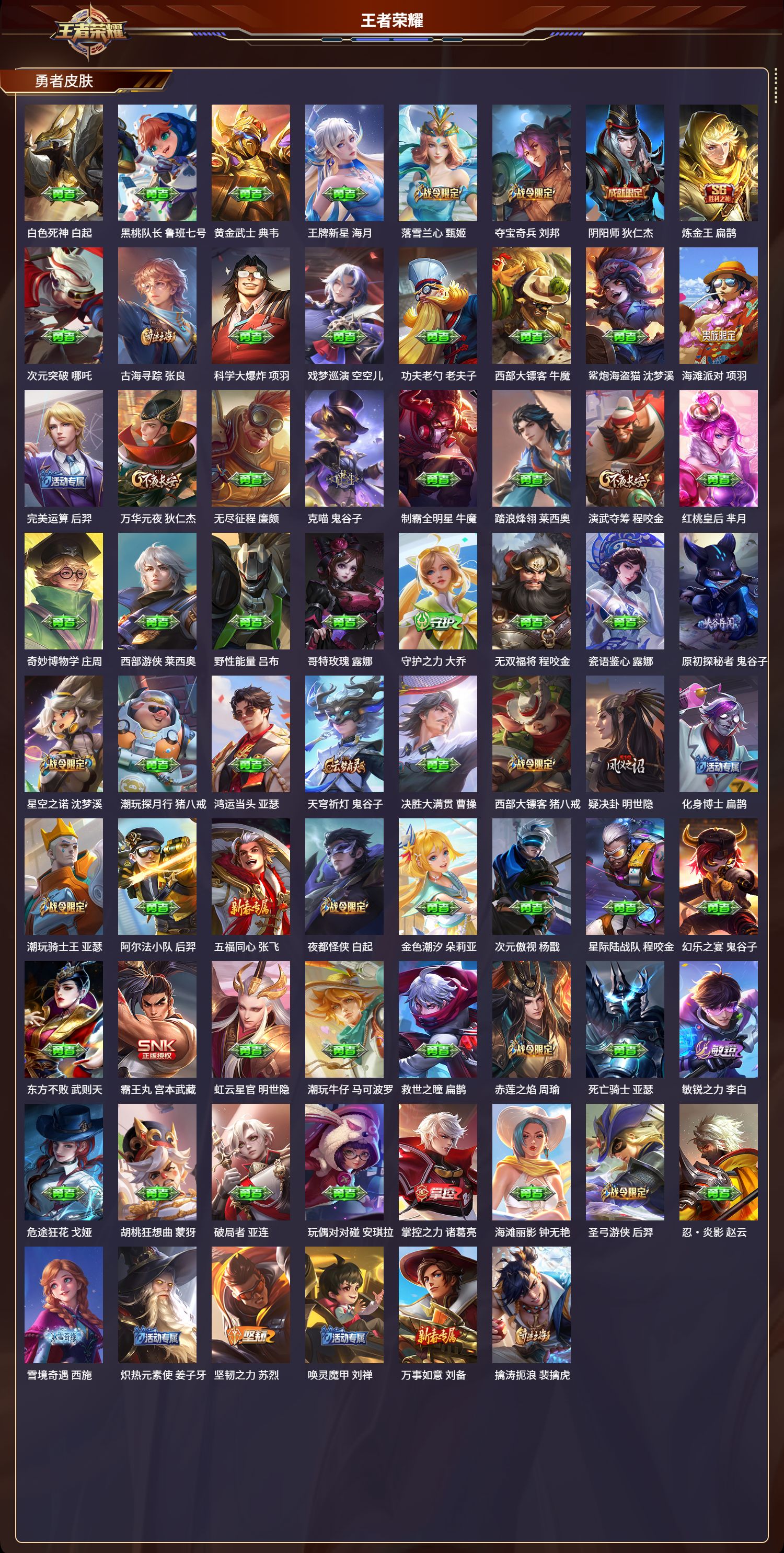 WZLX4220748王者荣耀账号详情图5