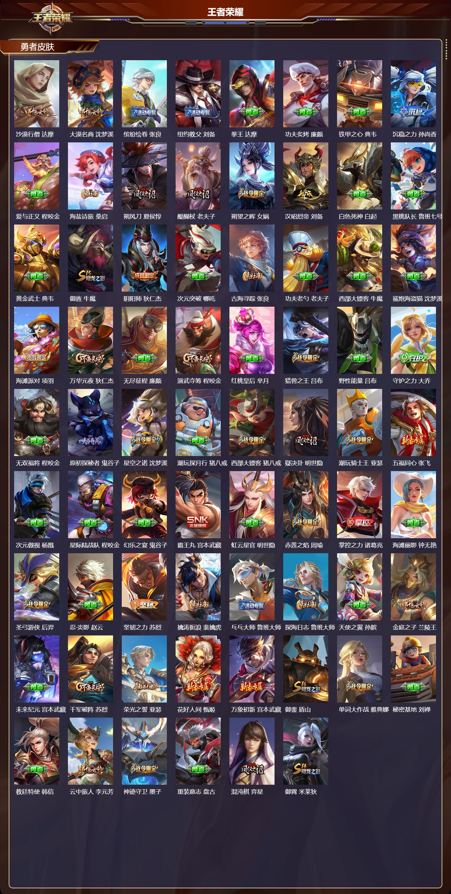 WZMK3371043王者荣耀账号详情图3