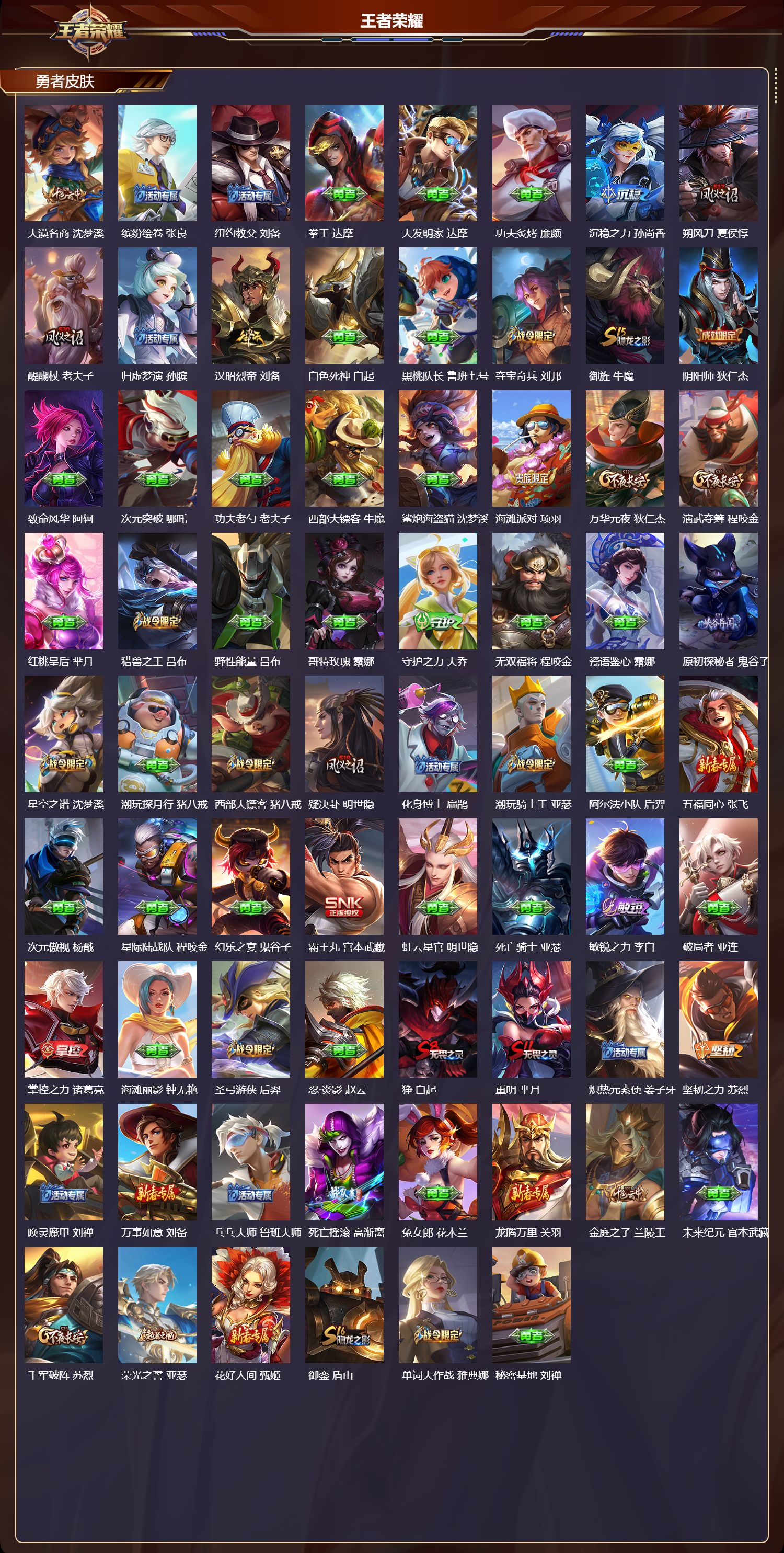 WZMK3371038王者荣耀账号详情图3