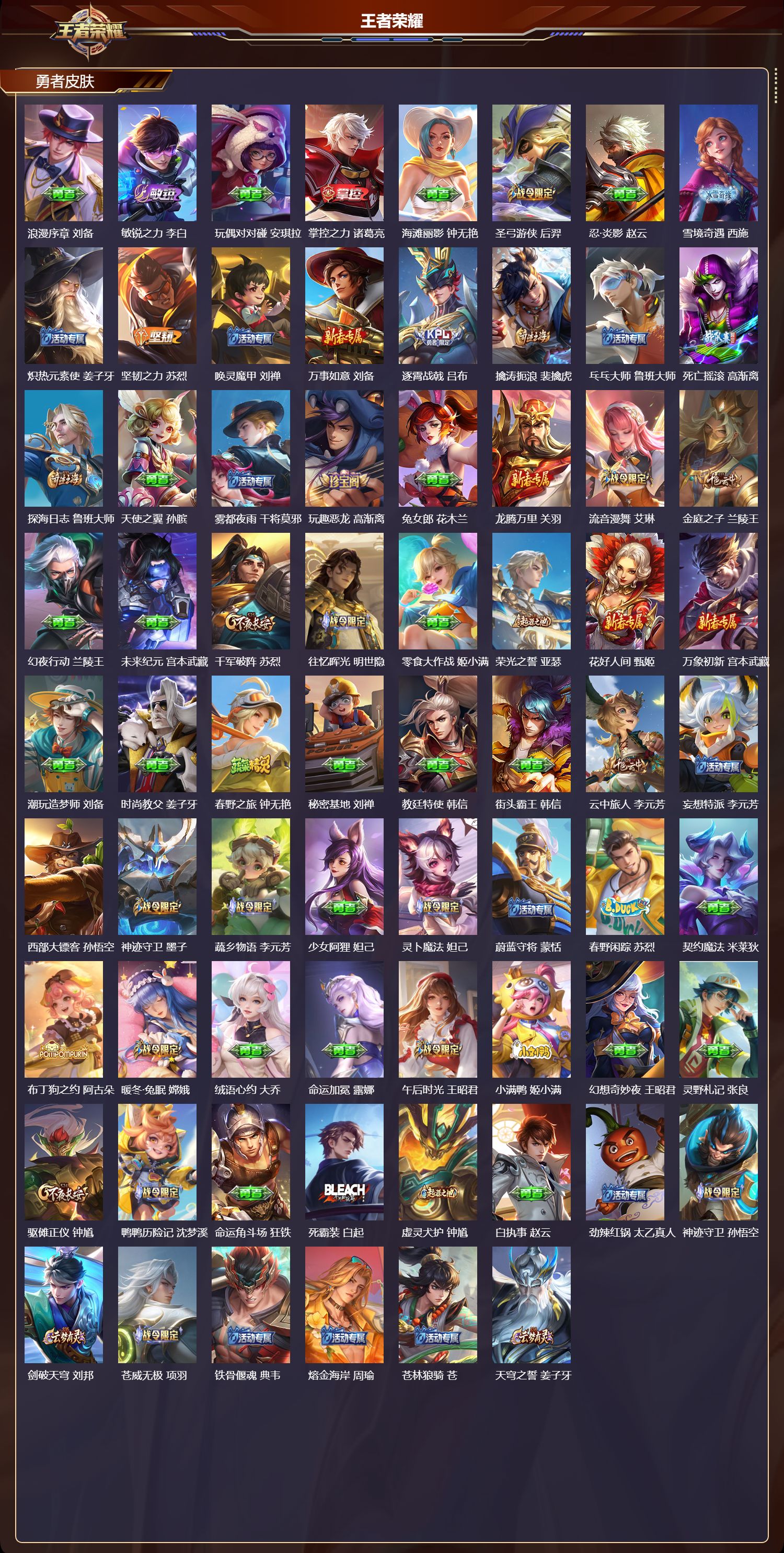 WZMK3372865王者荣耀账号详情图5