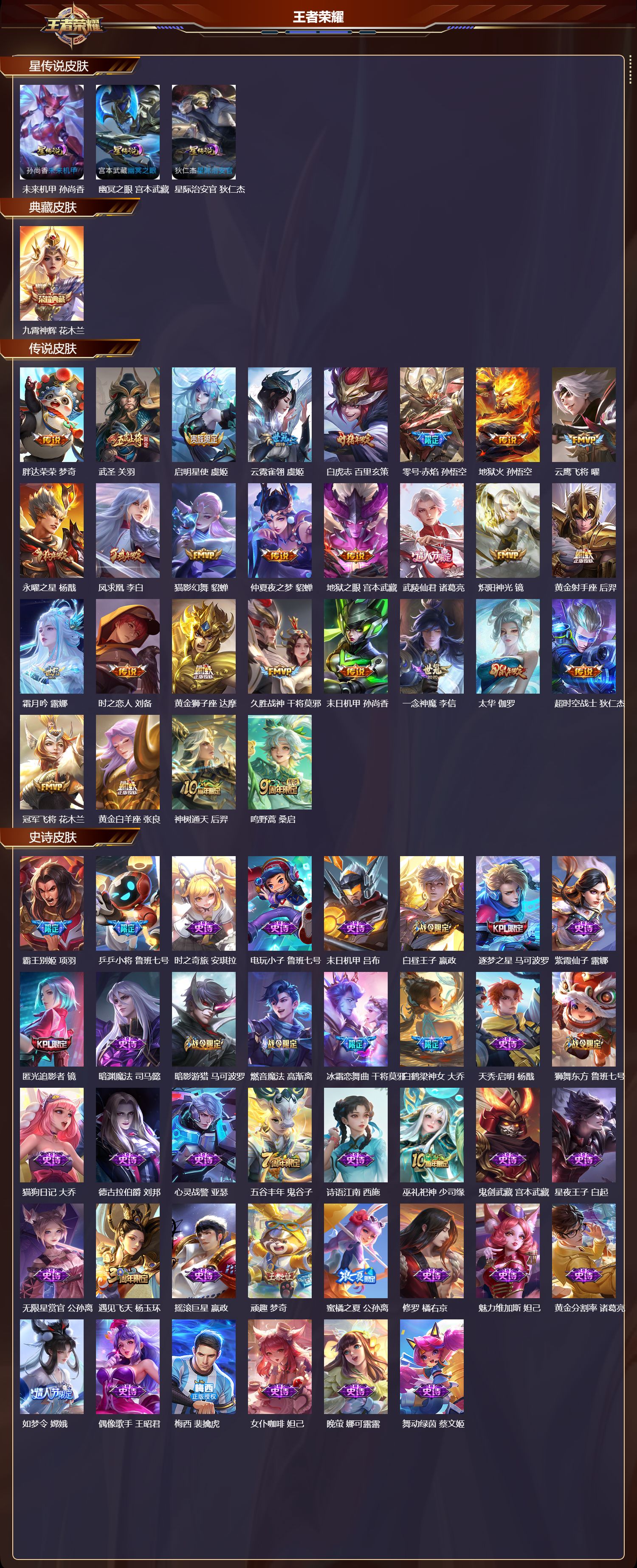 WZMK3372874王者荣耀账号详情图2 WZMK3372874王者荣耀账号详情图2