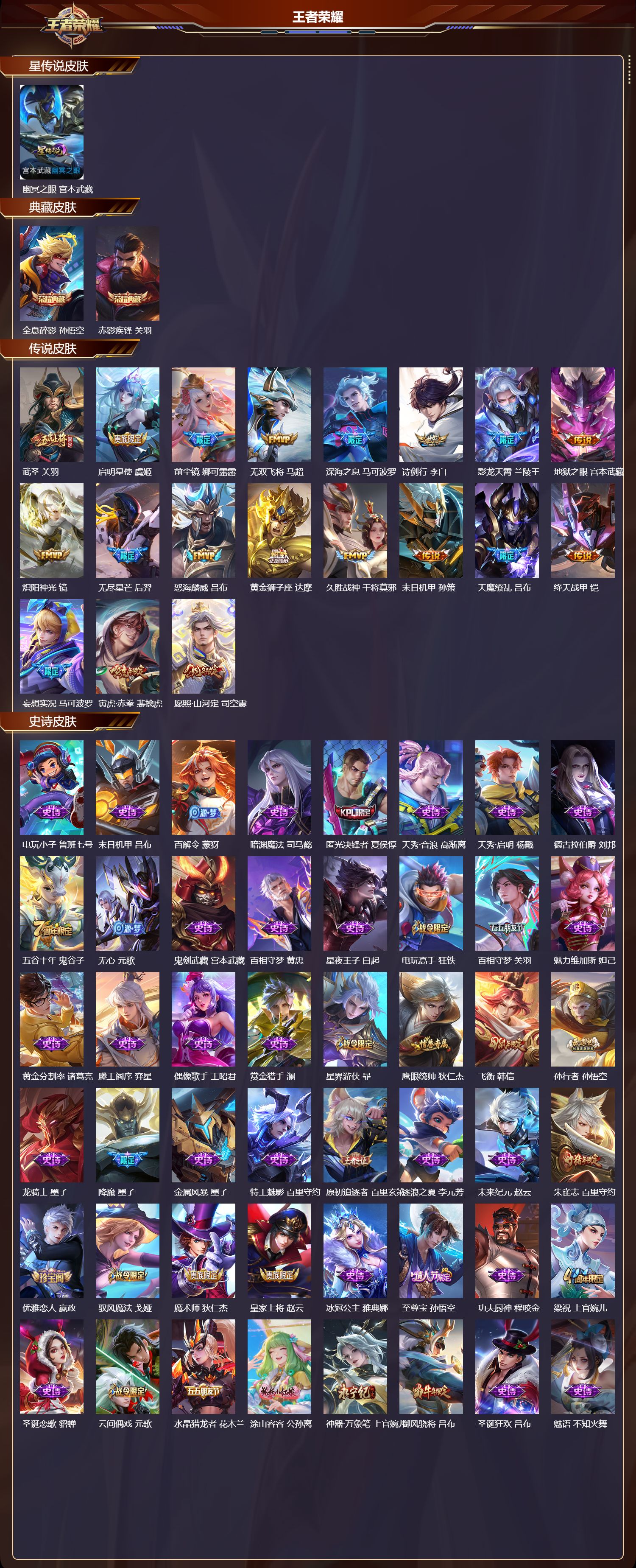 WZMK3372862王者荣耀账号详情图2