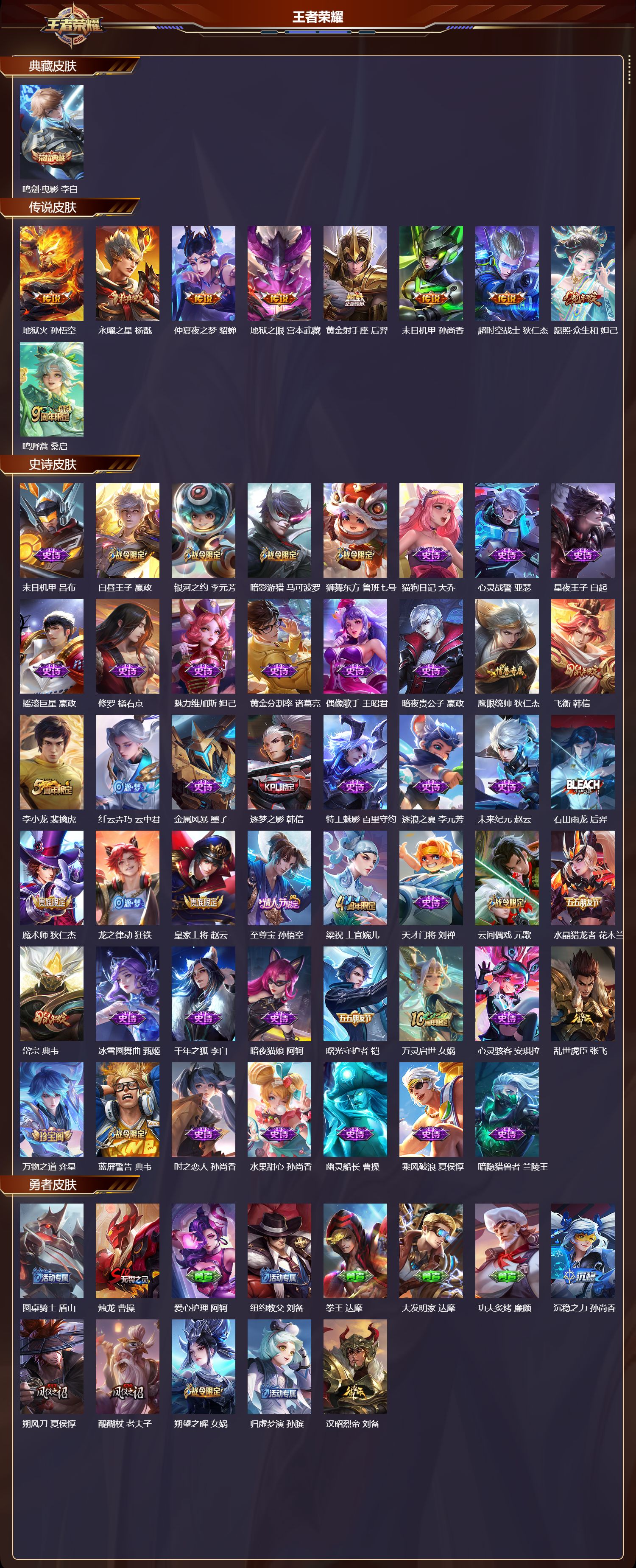 WZMK3372863王者荣耀账号详情图2