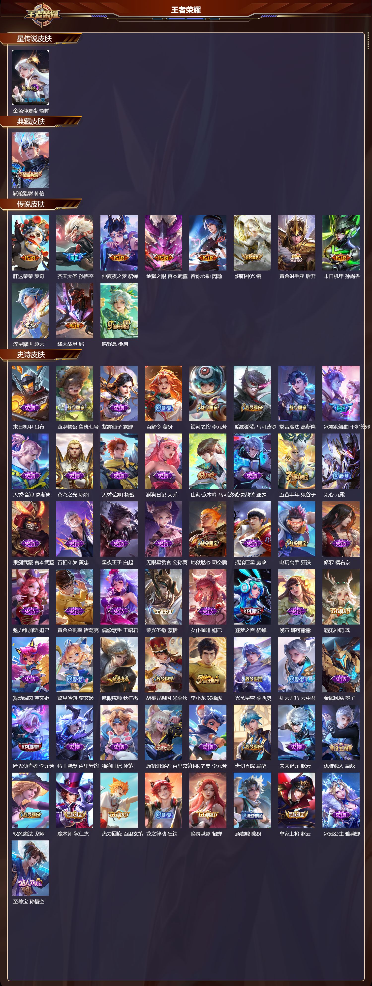 WZMK3372869王者荣耀账号详情图2