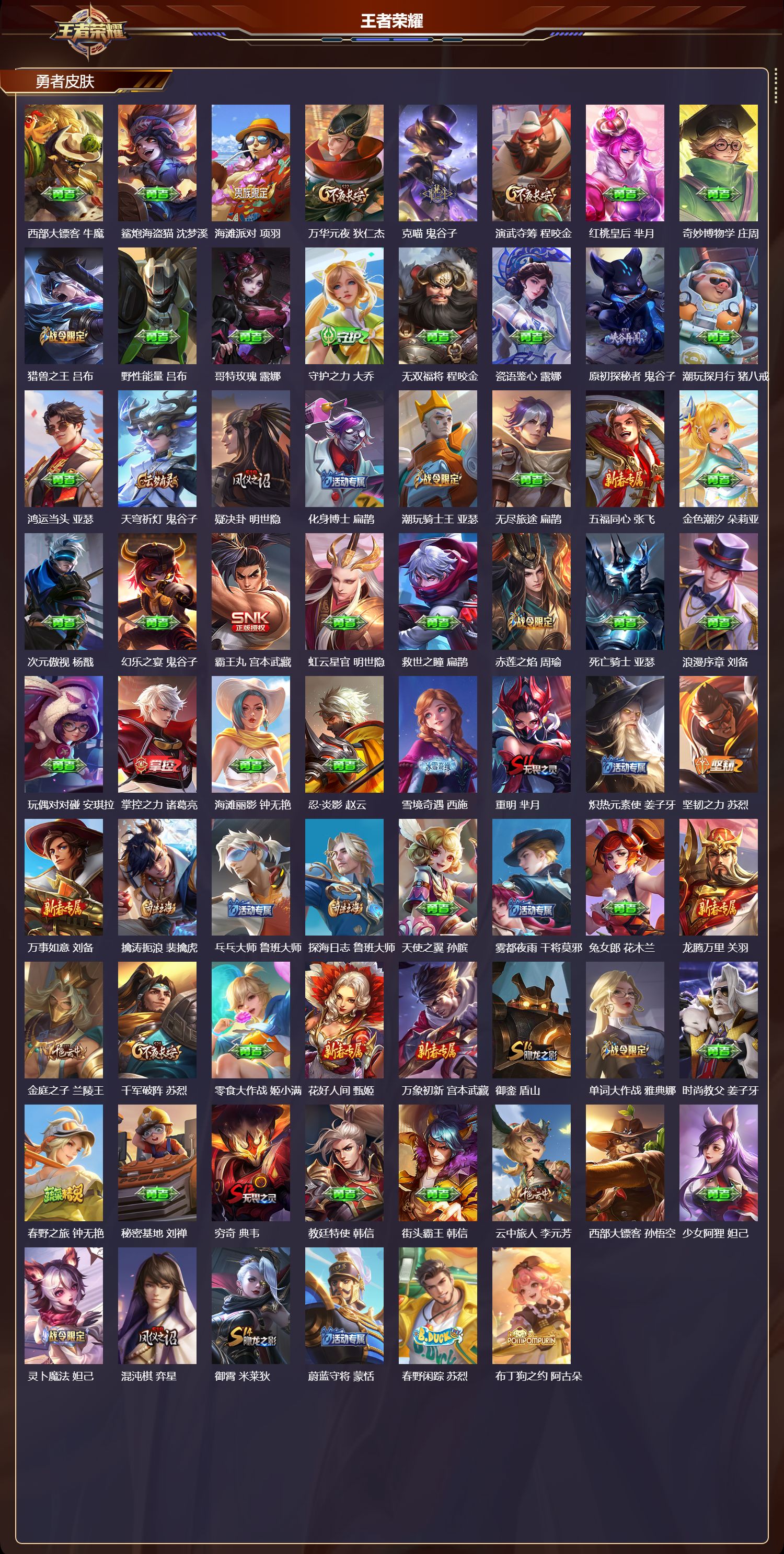 WZMK3372866王者荣耀账号详情图4