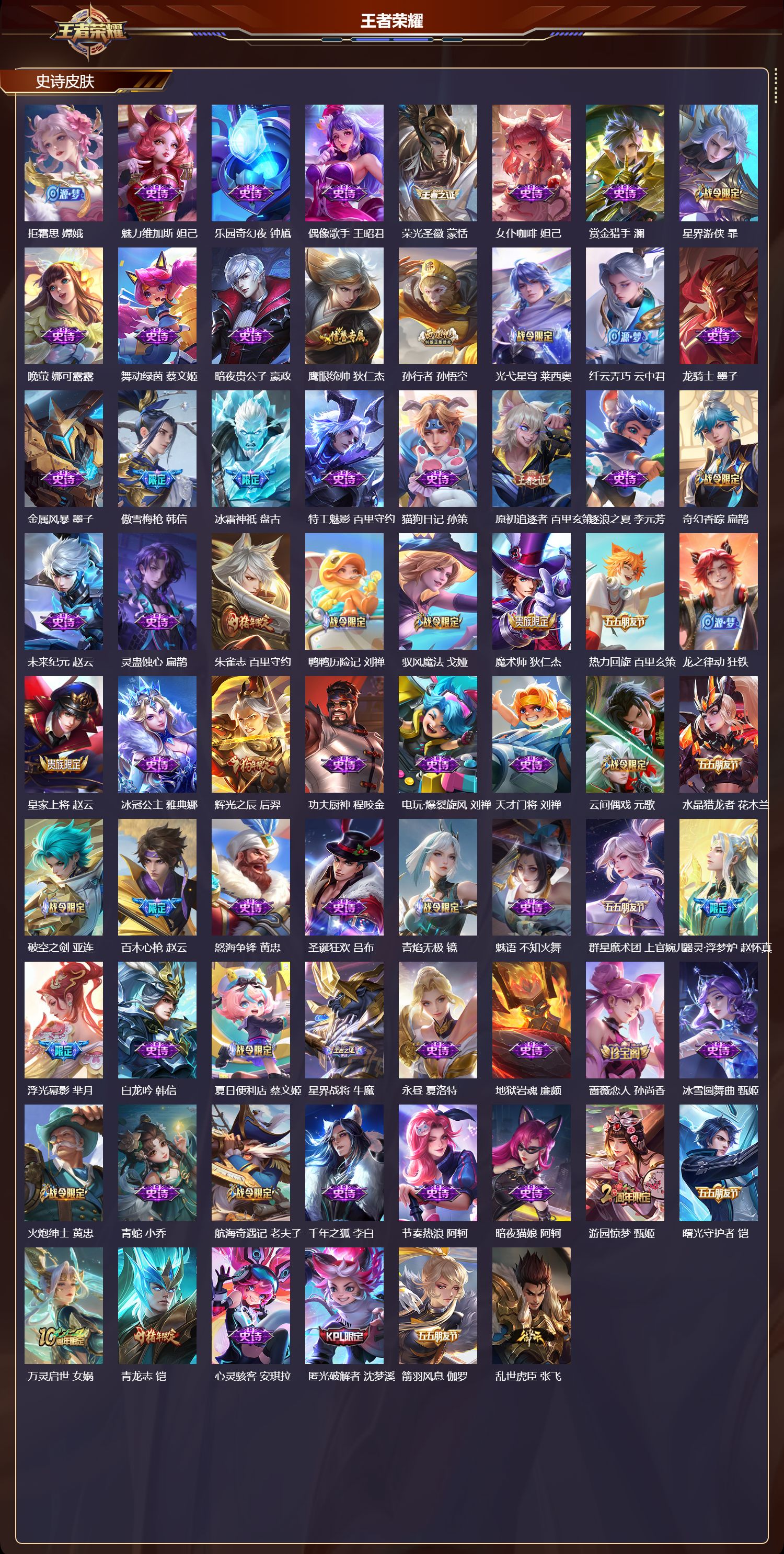 WZMK3372865王者荣耀账号详情图3